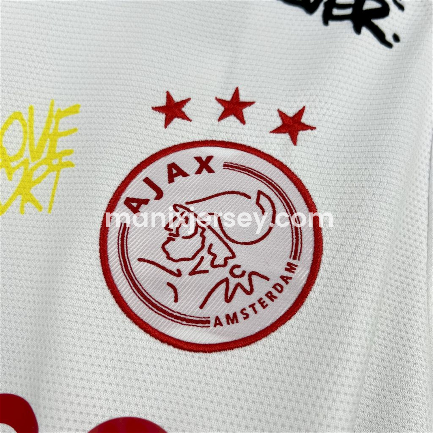 ManixJersey.com | Ajax x B-O-B Marly 2025-26 40th Special Edition Jersey - Fans Version -Customize Name, Number and Patch | Worldwide Shipping