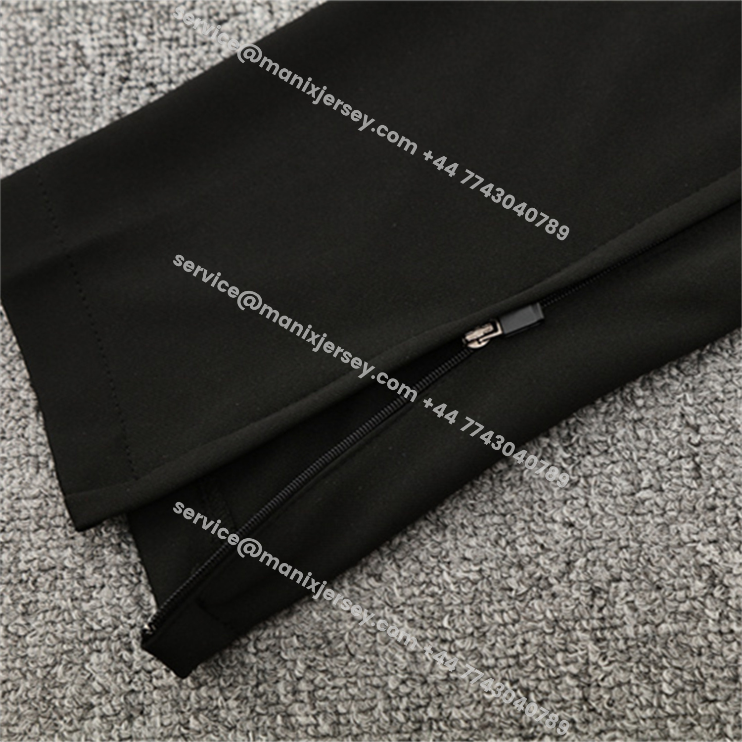 ManixJersey.com | Portugal 25-26 Long Sleeve Training Set - Black Top & Black Pants -Customize Name, Number and Patch | Worldwide Shipping