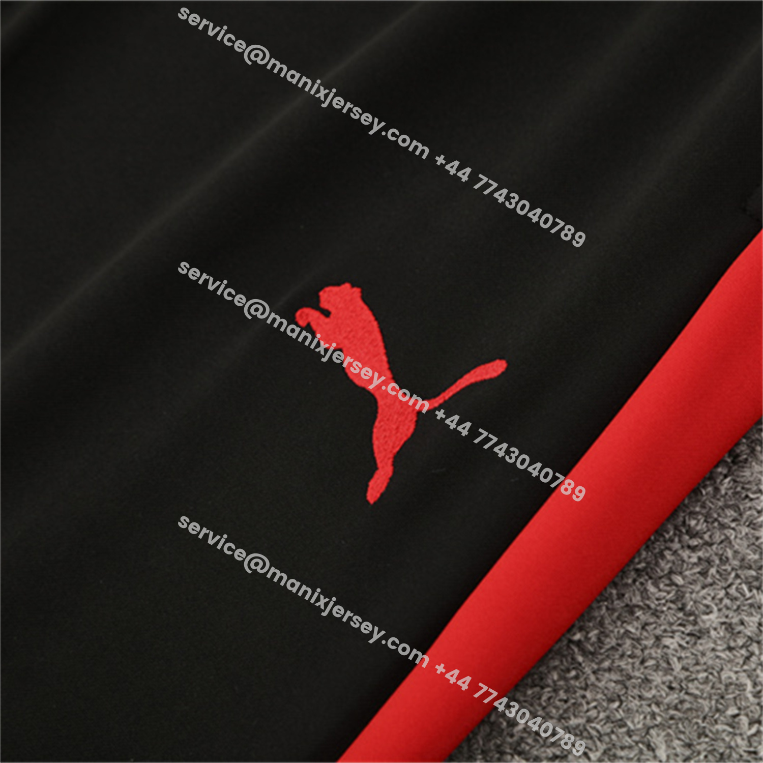 ManixJersey.com | Portugal 25-26 Long Sleeve Training Set - Red Top & Black Pants -Customize Name, Number and Patch | Worldwide Shipping