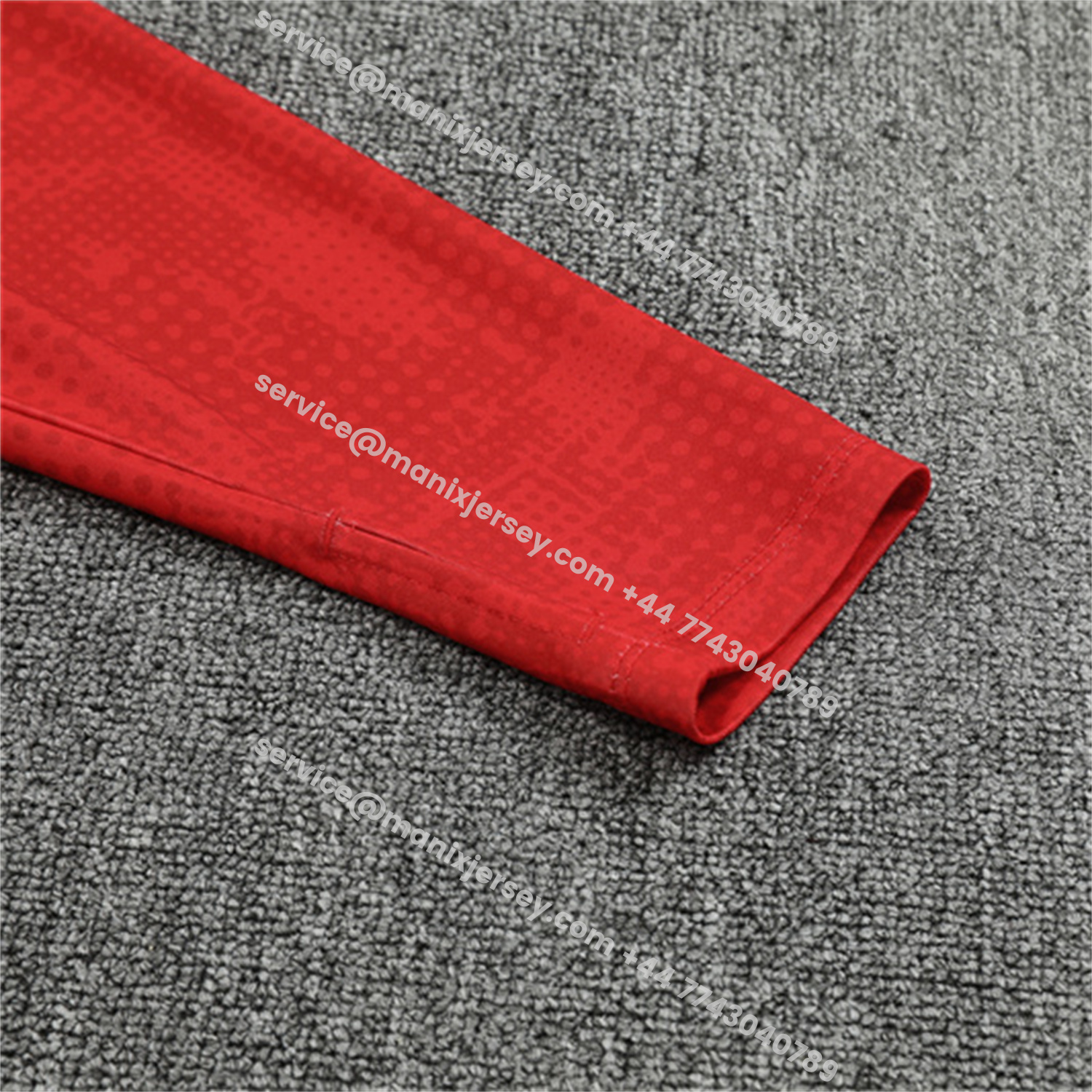 ManixJersey.com | AC Milan 25-26 Long Sleeve Training Set - Red Top & Black Pants -Customize Name, Number and Patch | Worldwide Shipping