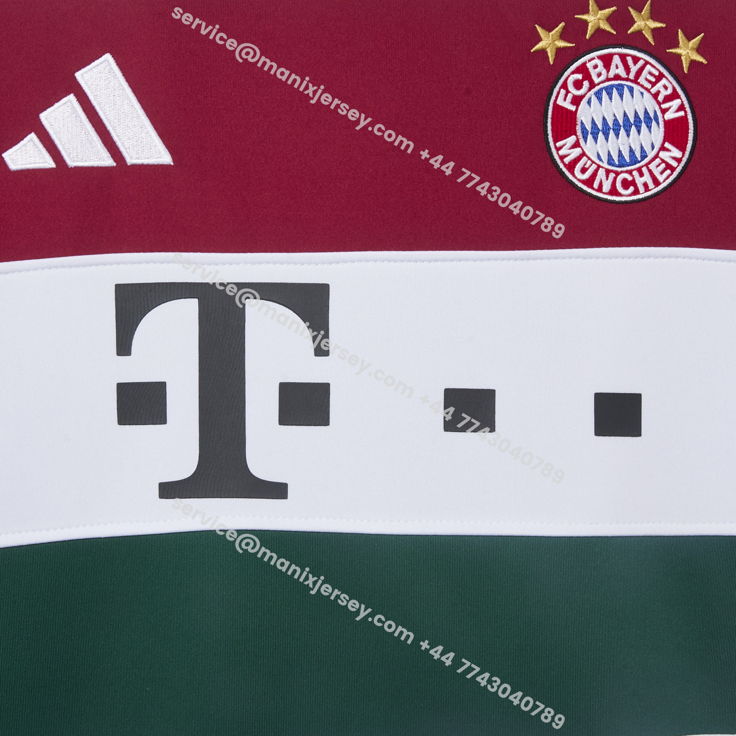 ManixJersey.com | Bayern Munich 25-26 White Stripes Unisex Pullover Hoodie -Customize Name, Number and Patch | Worldwide Shipping