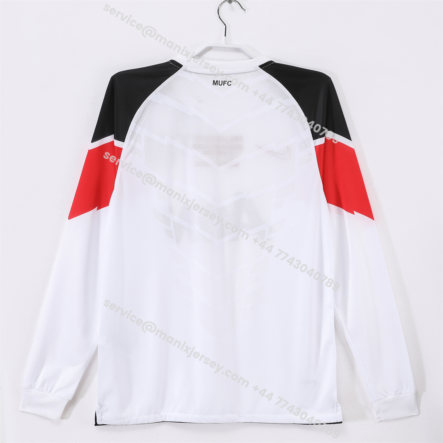 ManixJersey.com | Retro Manchester United 10-11 Away Long Sleeves Jersey - Champions League Final Version -Customize Name, Number and Patch | Worldwide Shipping