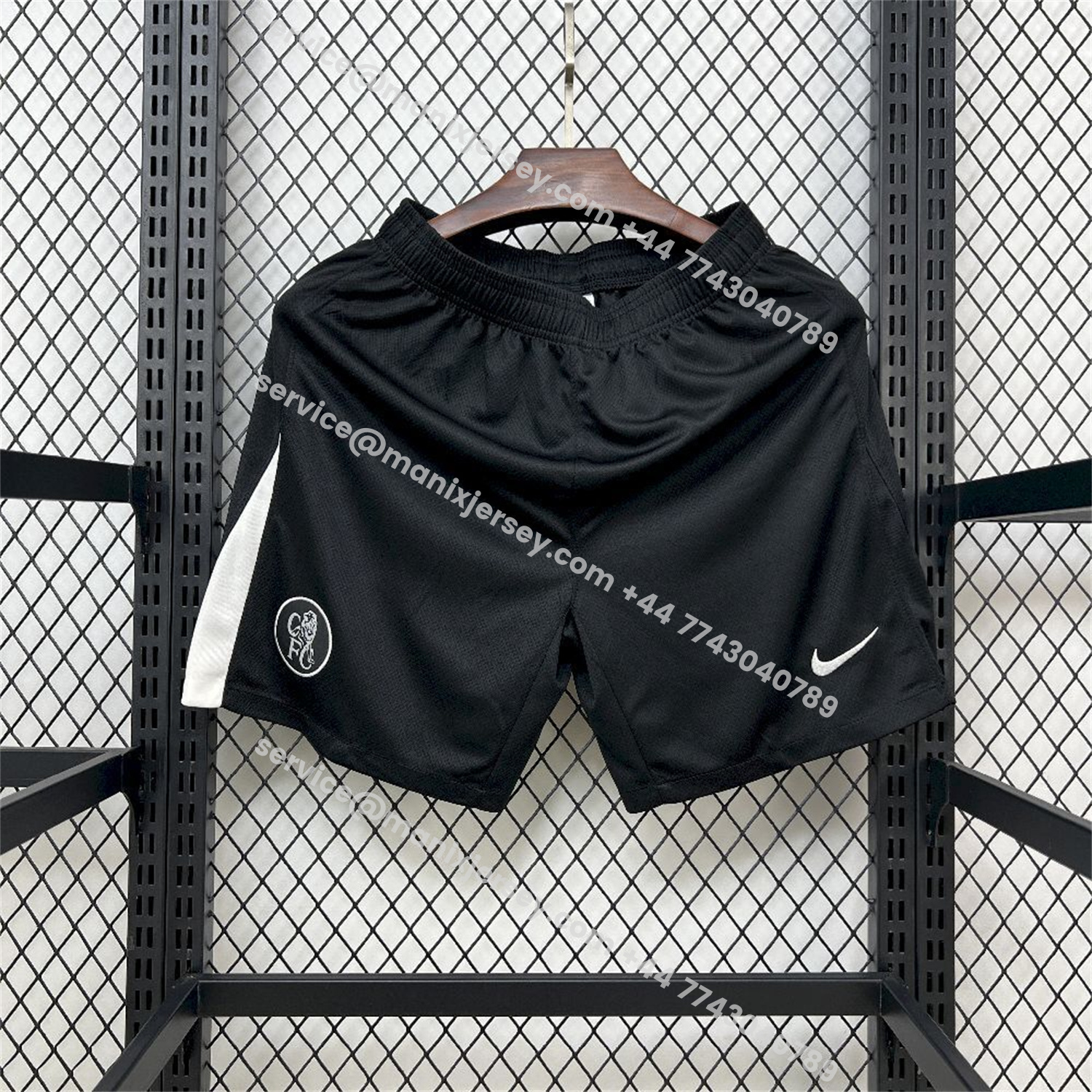 ManixJersey.com | C.H.E.L.S.E.A 25-26 Third Black Shorts - Fans Version -Customize Name, Number and Patch | Worldwide Shipping