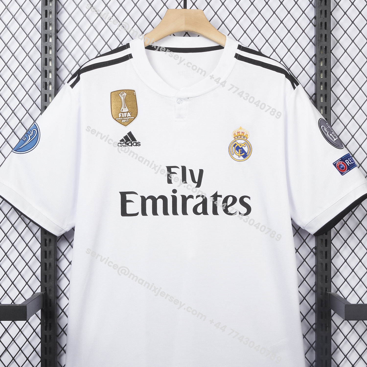 ManixJersey.com | Retro Real Madrid 14-15 Home Stadium Jersey -Customize Name, Number and Patch | Worldwide Shipping