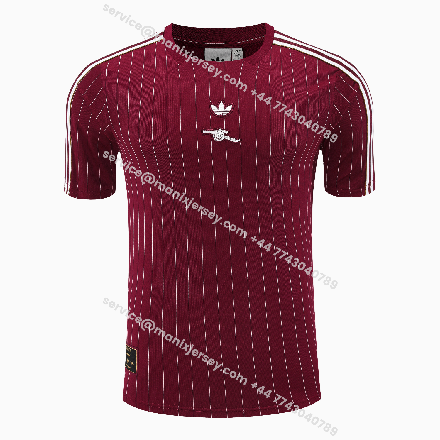 ManixJersey.com | Arsenal 25-26 Short-Sleeve Training Set- Red Top & Red Shorts -Customize Name, Number and Patch | Worldwide Shipping