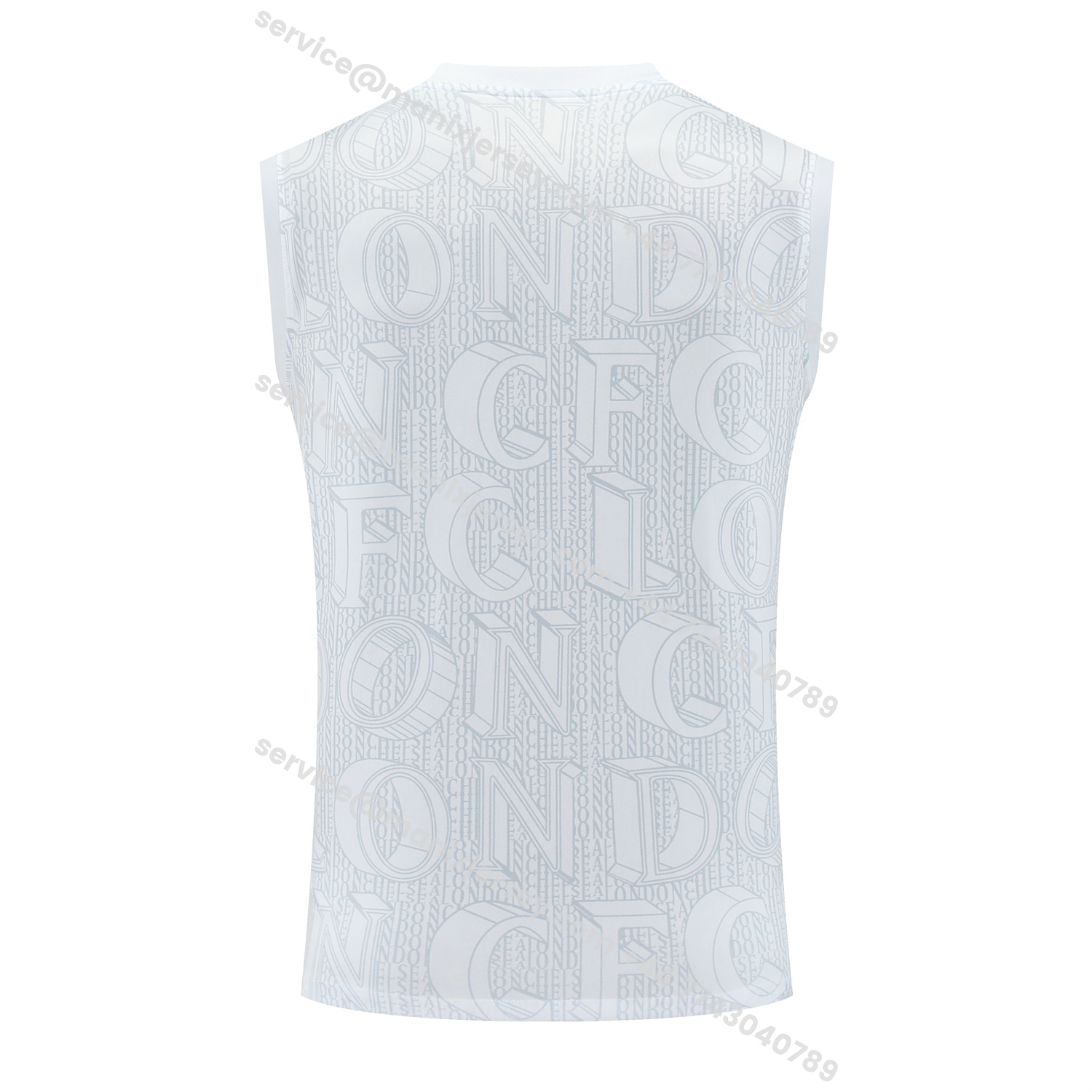 ManixJersey.com | C.h.e.l.s.e.a 25-26 Training Vest Suit - White -Customize Name, Number and Patch | Worldwide Shipping