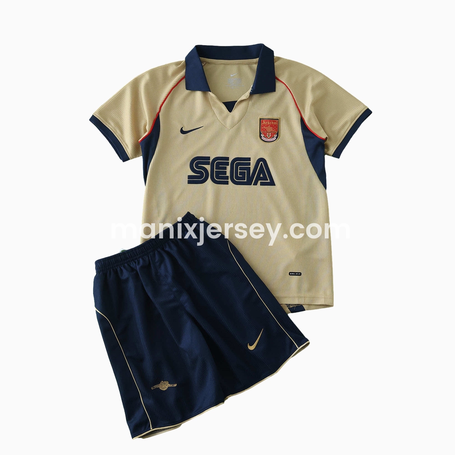 ManixJersey.com | Retro Arsenal 2001-02 Away Kids Kit -Customize Name, Number and Patch | Worldwide Shipping