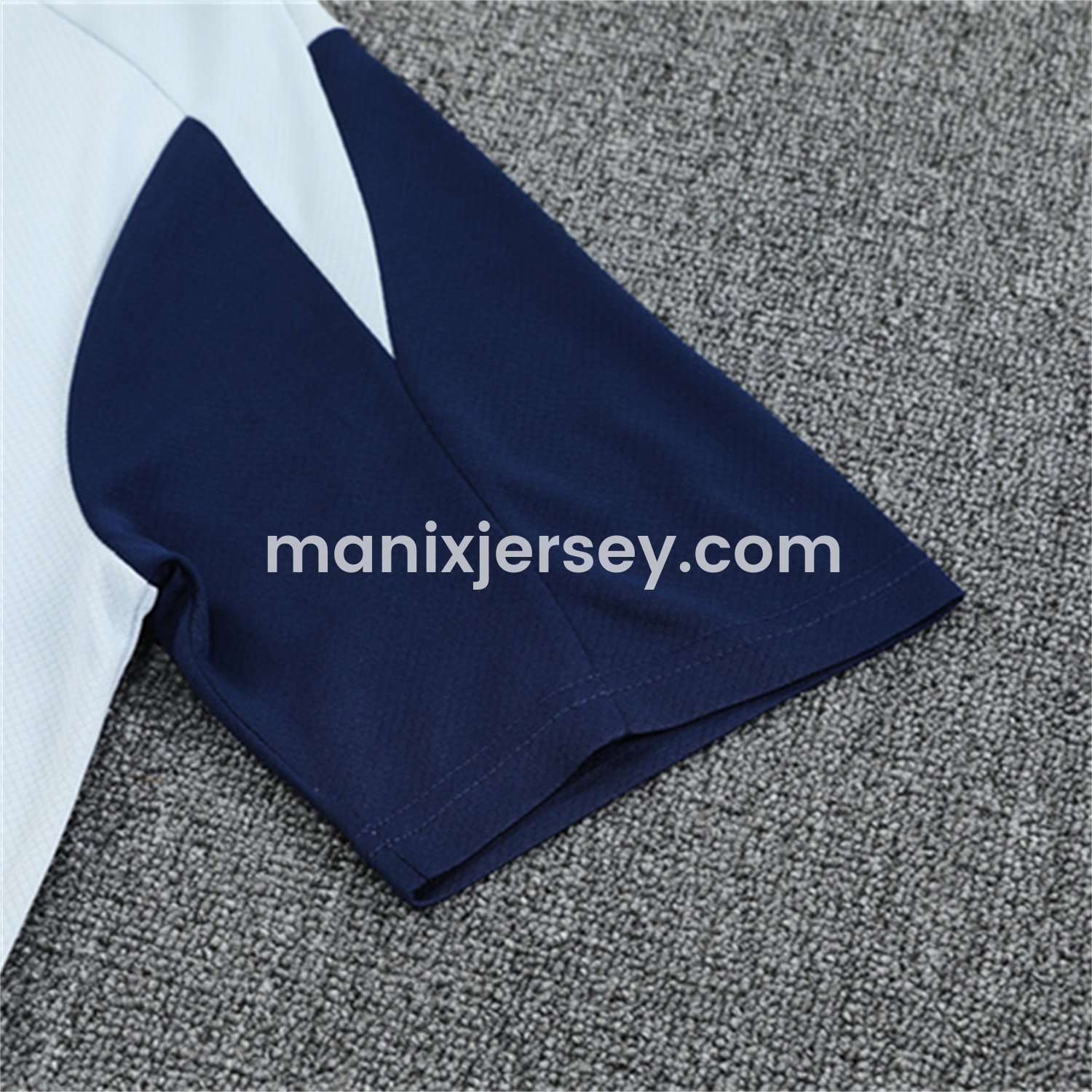 ManixJersey.com | Inter Milan 25-26 Short-Sleeve Training Set - Light Grey Top & Blue Shorts -Customize Name, Number and Patch | Worldwide Shipping