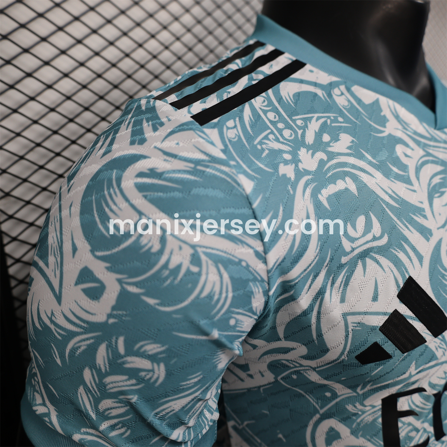 ManixJersey.com | Real Madrid 25-26 Blue Viking Roar Special Edition Jersey - Player Version -Customize Name, Number and Patch | Worldwide Shipping