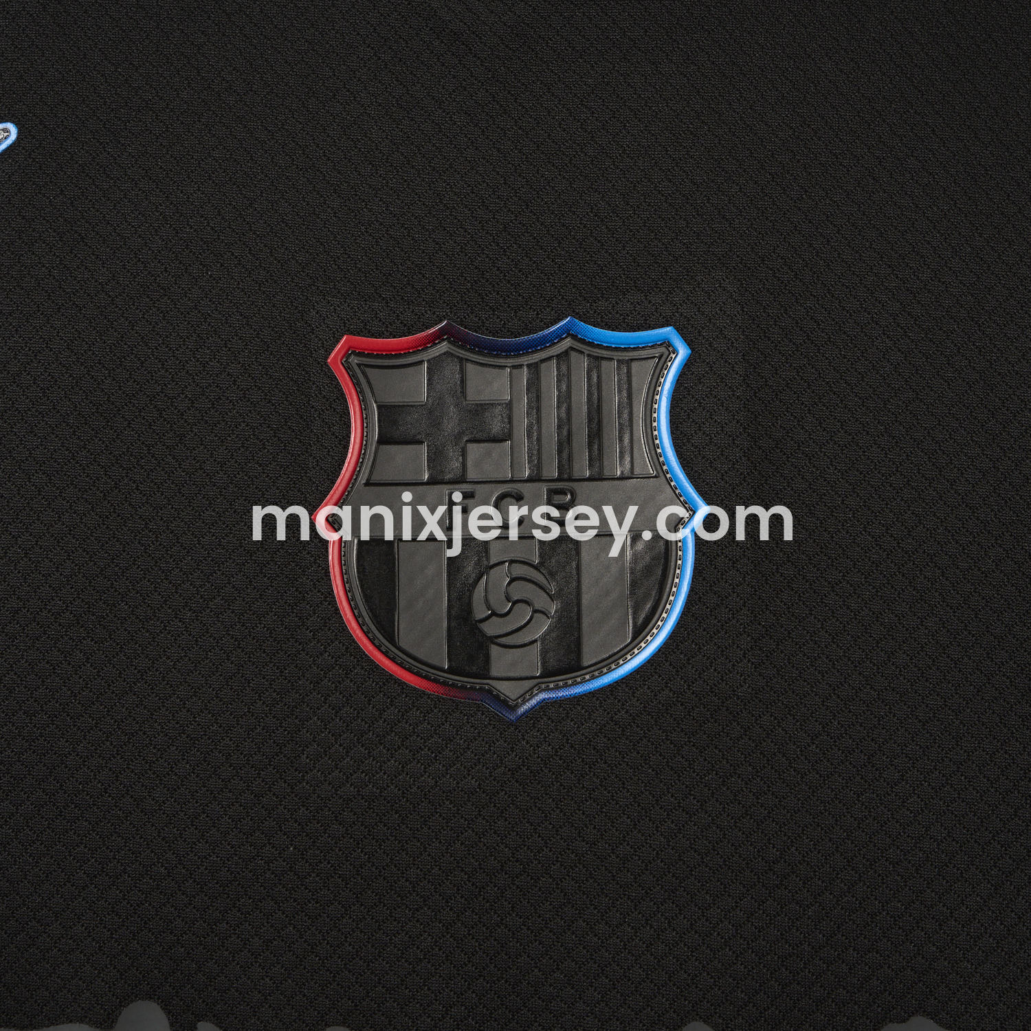 ManixJersey.com | Barcelona x Travis Scott 24-25 Away Pure Black Jersey - Fans Version -Customize Name, Number and Patch | Worldwide Shipping