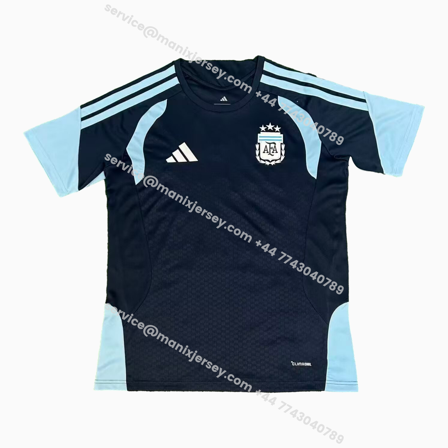 ManixJersey.com | Argentina 2026 Black Pre-Match Training Jersey - Fans Version -Customize Name, Number and Patch | Worldwide Shipping