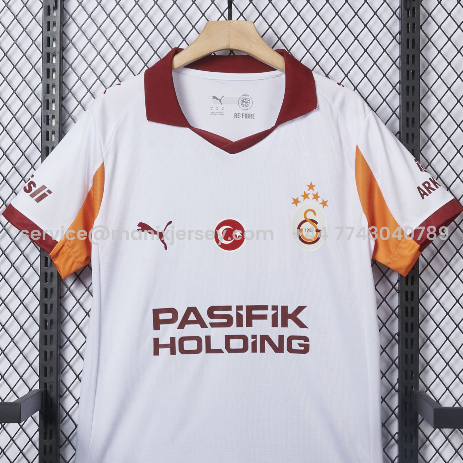 ManixJersey.com | Galatasaray 25-26 Away Jersey with Five Stars - Fans Version -Customize Name, Number and Patch | Worldwide Shipping