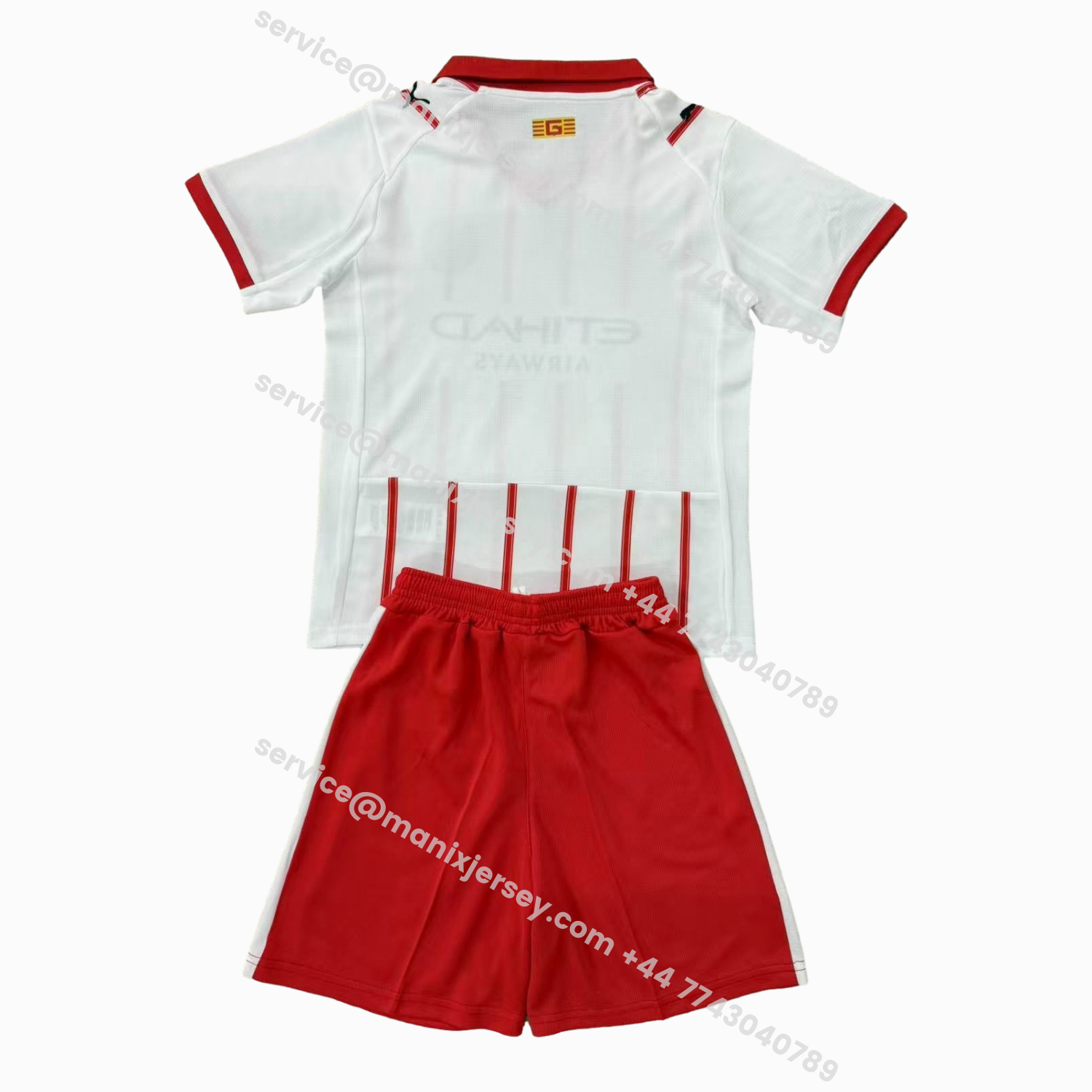 ManixJersey.com | Girona 25-26 Home Men's Adult Jersey Set - Fans Version -Customize Name, Number and Patch | Worldwide Shipping