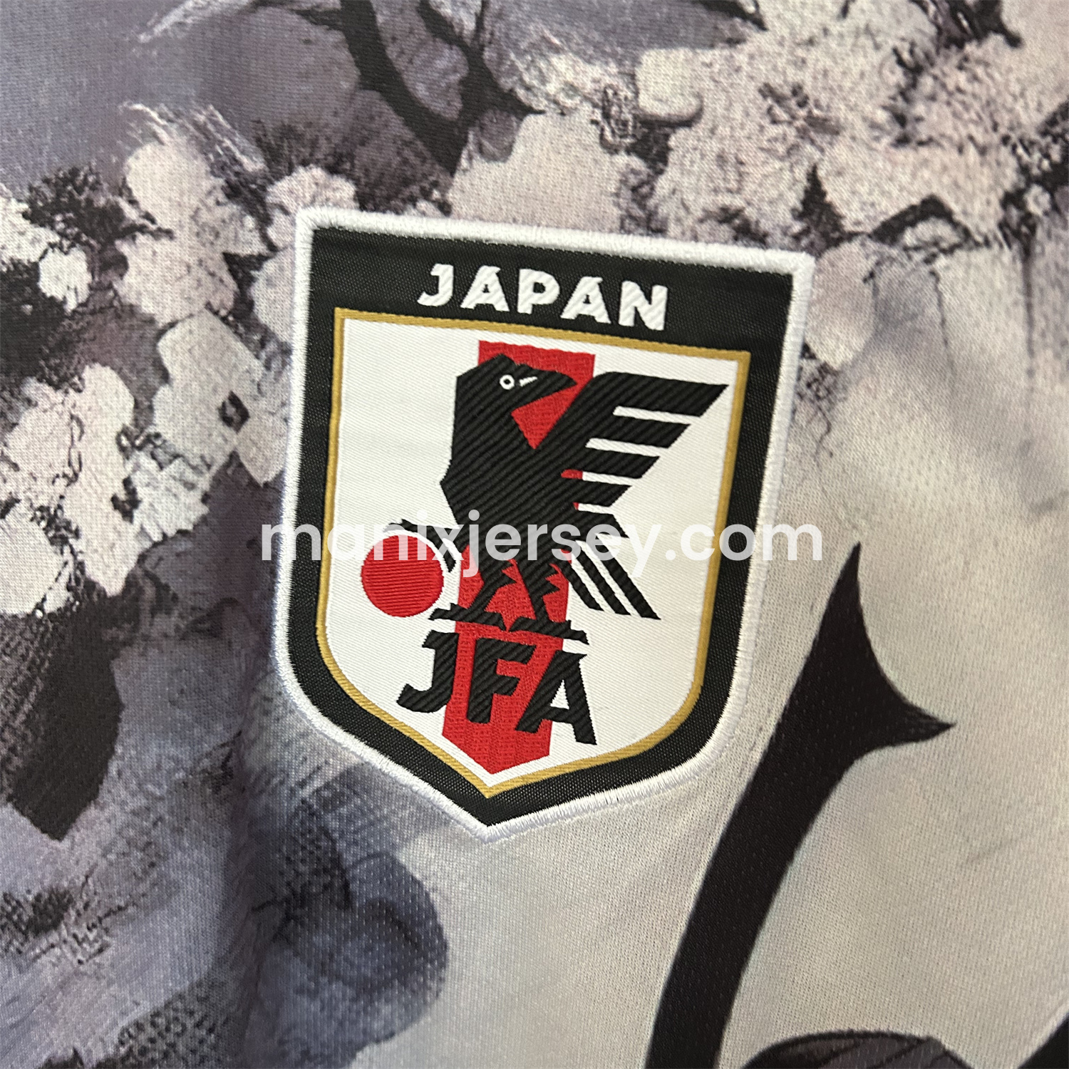 ManixJersey.com | Japan 25-26 Black Samurai Under The Cherry Tree Special Jersey - Fans Version -Customize Name, Number and Patch | Worldwide Shipping