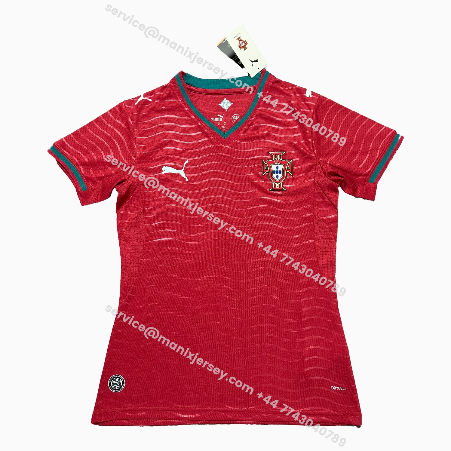ManixJersey.com | Women's Portugal 2026 Home Jersey -Customize Name, Number and Patch | Worldwide Shipping