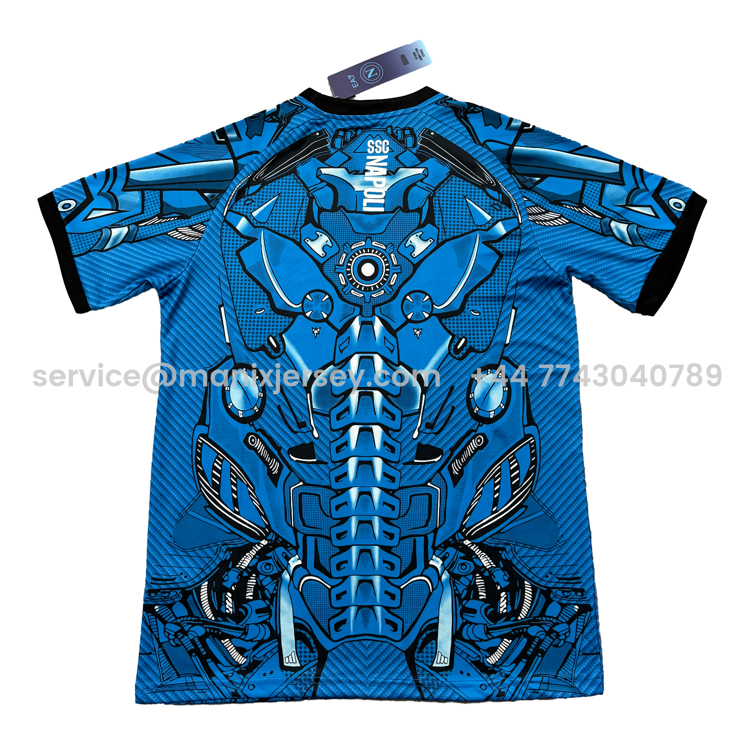 ManixJersey.com | Napoli 25-26 Blue Mecha Training Jersey - Fans Version -Customize Name, Number and Patch | Worldwide Shipping