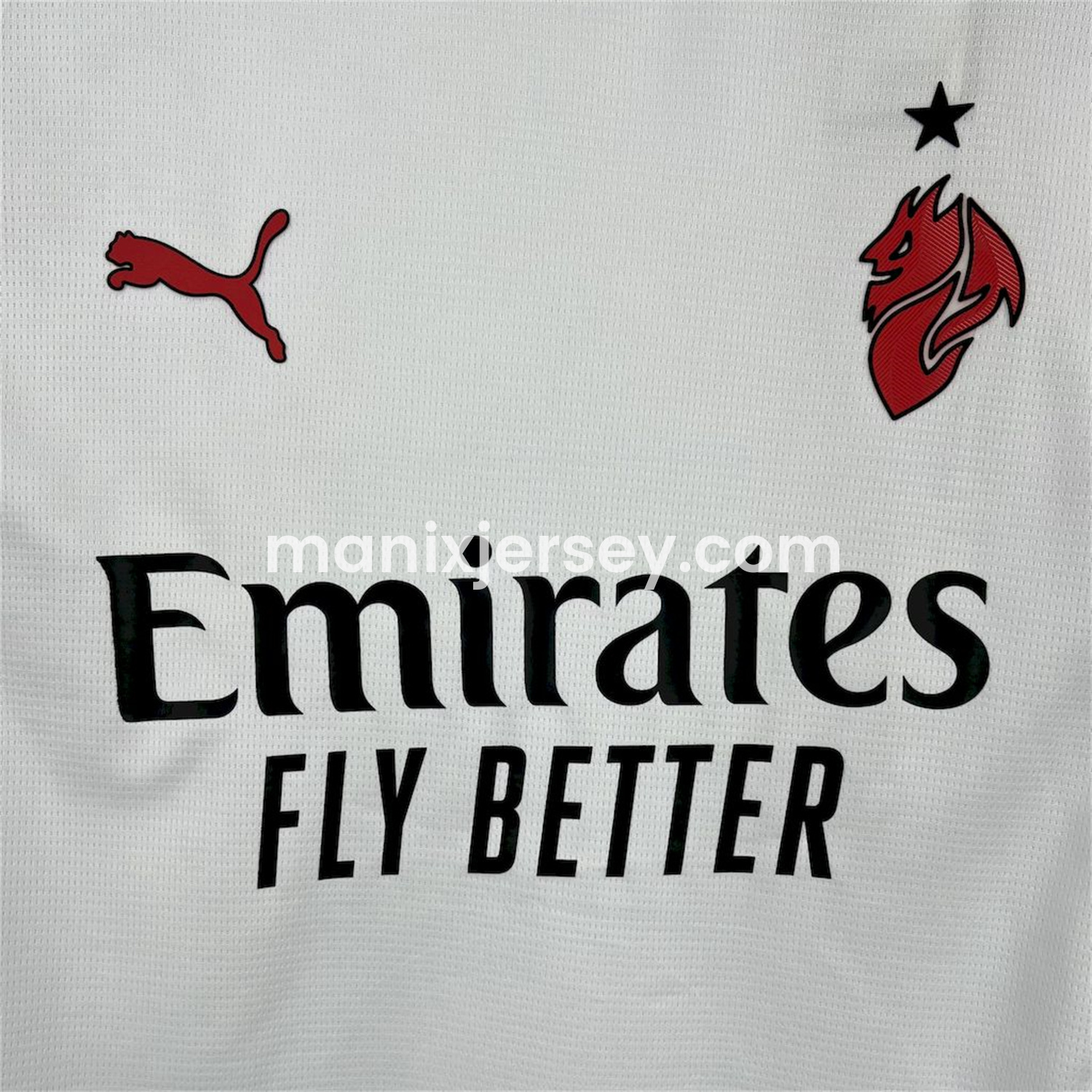ManixJersey.com | AC Milan 25-26 Away White Jersey - Fans Version -Customize Name, Number and Patch | Worldwide Shipping
