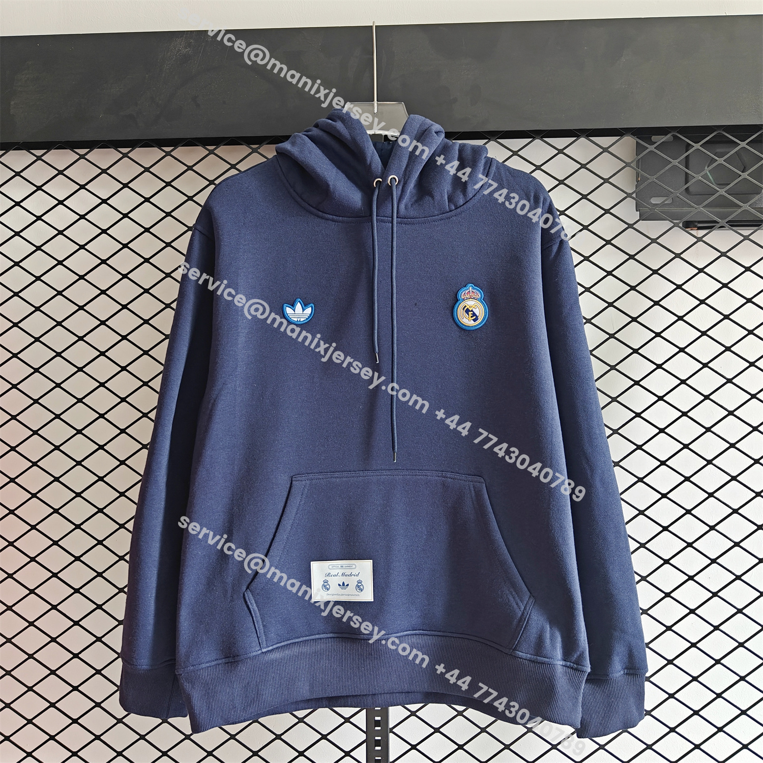 ManixJersey.com | Real Madrid 25-26 Originals Terrace Icon Unisex Pullover Hoodie -Customize Name, Number and Patch | Worldwide Shipping
