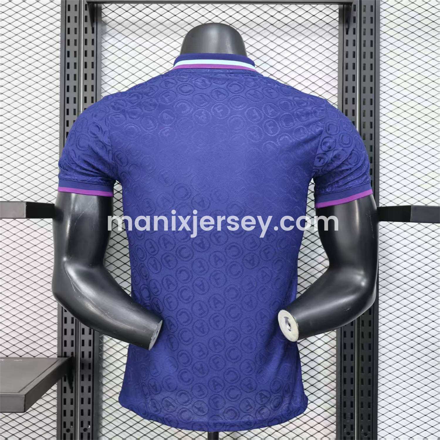 ManixJersey.com | Arsenal 25-26 Deep Blue POLO Letter Pattern Special Jersey - Player Version -Customize Name, Number and Patch | Worldwide Shipping
