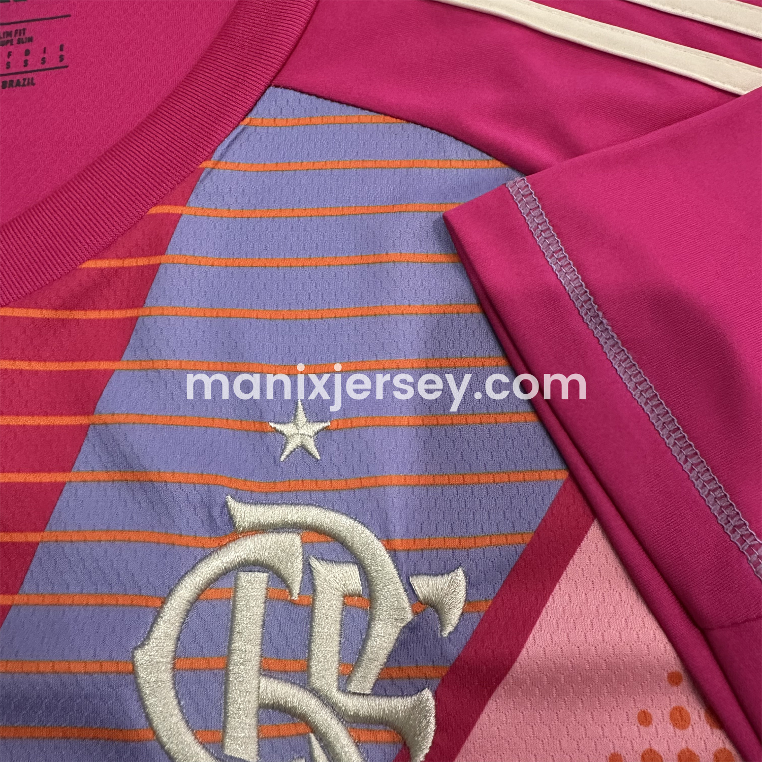 ManixJersey.com | Flamengo 25-26 Pink Goalkeeper Jersey - Fans Version -Customize Name, Number and Patch | Worldwide Shipping
