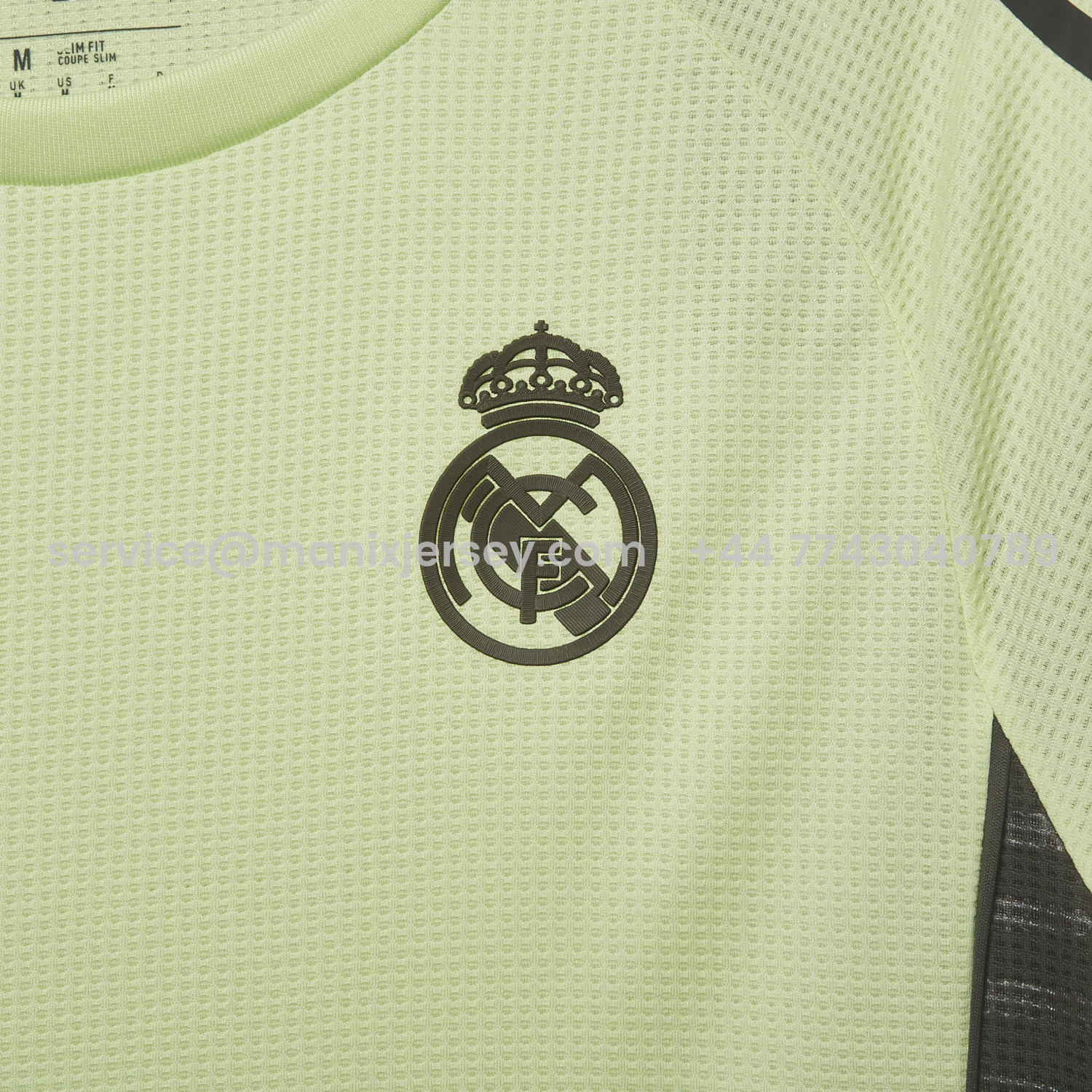 ManixJersey.com | Real Madrid 25-26 Light Green Training Jersey - Player Version -Customize Name, Number and Patch | Worldwide Shipping