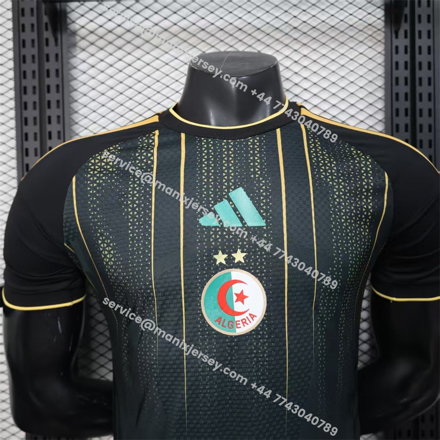 ManixJersey.com | Algeria 2026 Black And Gold Special Jersey - Player Version -Customize Name, Number and Patch | Worldwide Shipping