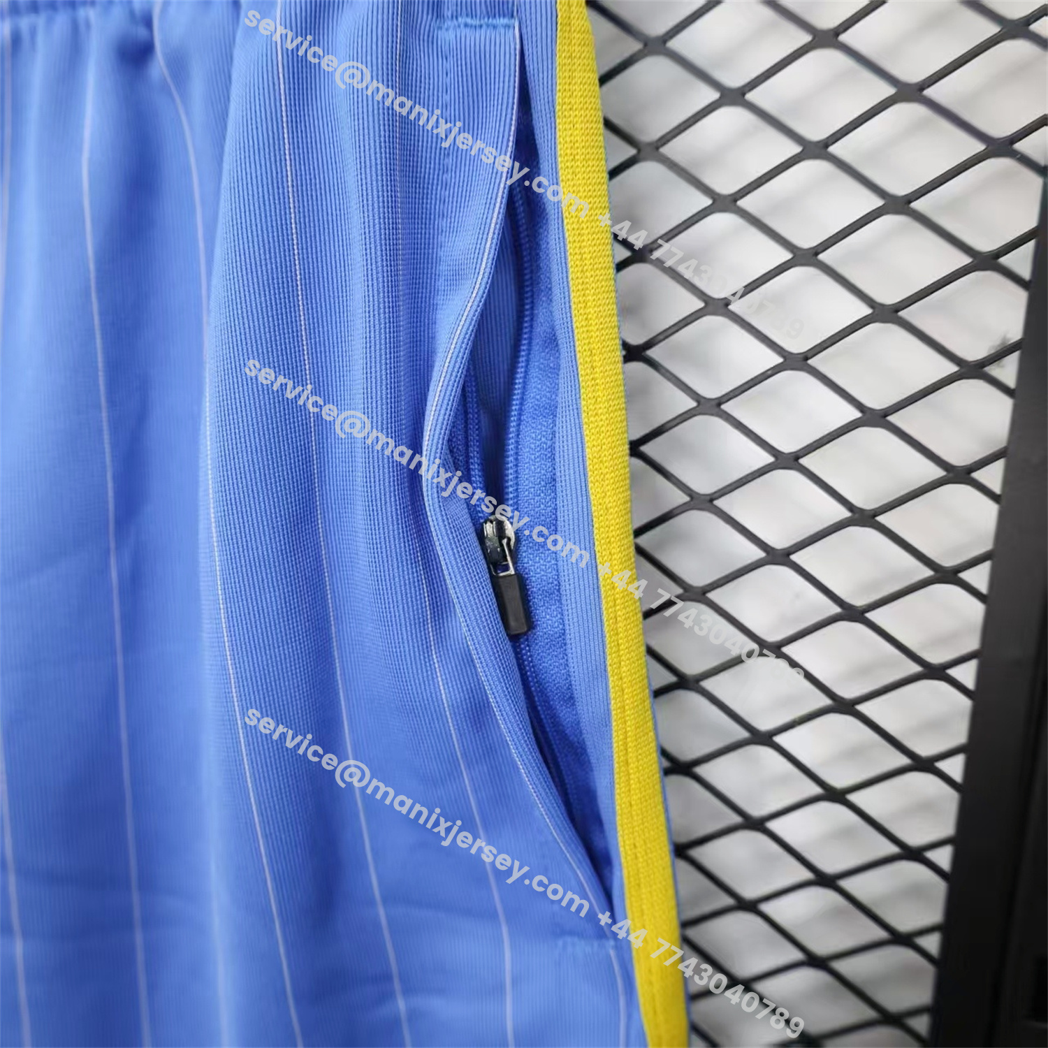 ManixJersey.com | Manchester United 25-26 Trefoil Blue Travel Shorts - Player Version -Customize Name, Number and Patch | Worldwide Shipping