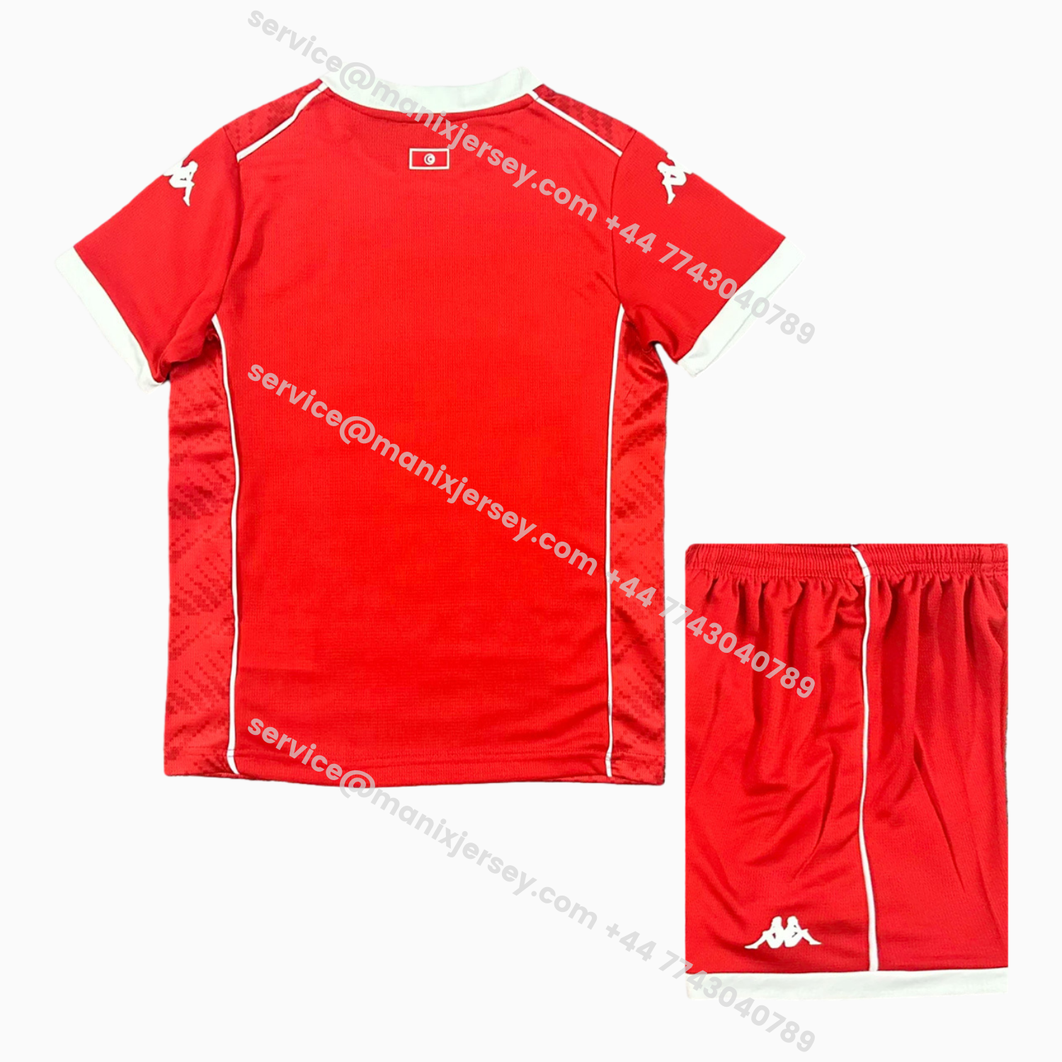 ManixJersey.com | Tunisia 2026 Home Kids Kit -Customize Name, Number and Patch | Worldwide Shipping