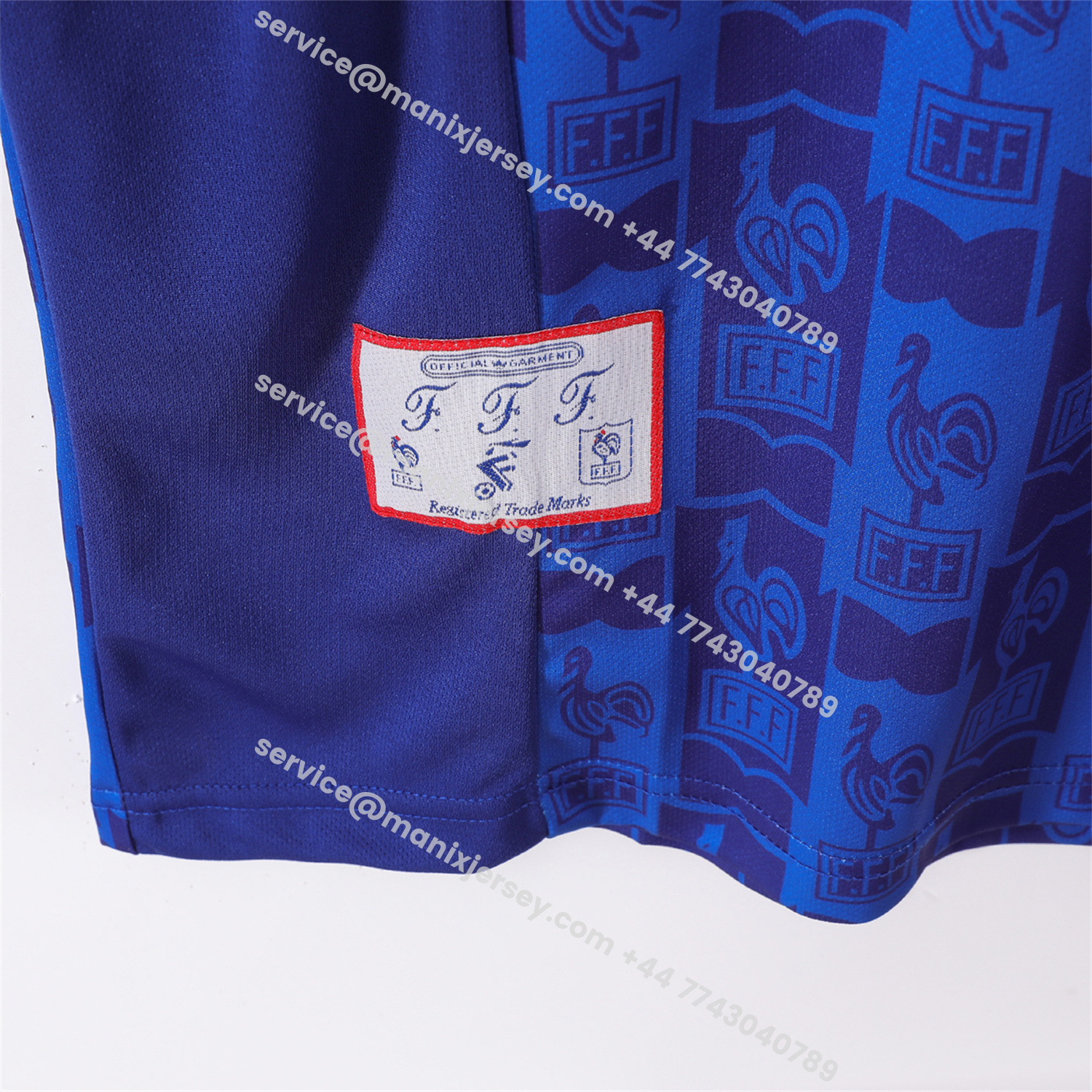 ManixJersey.com | Retro France 1996 Home Jersey -Customize Name, Number and Patch | Worldwide Shipping