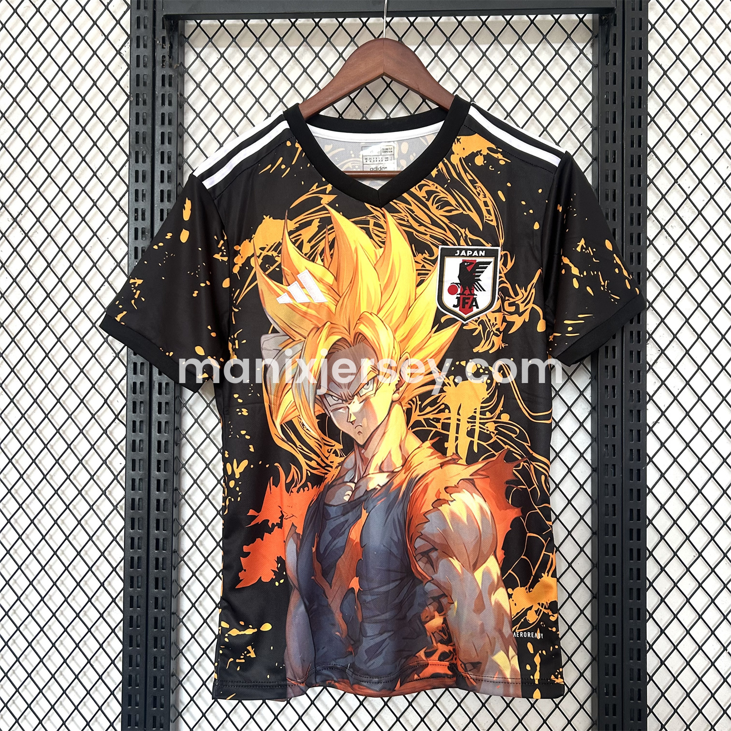ManixJersey.com | Japan 25-26 Half-length Of Blond Son Goku Special Edition Jersey - Fans Version -Customize Name, Number and Patch | Worldwide Shipping