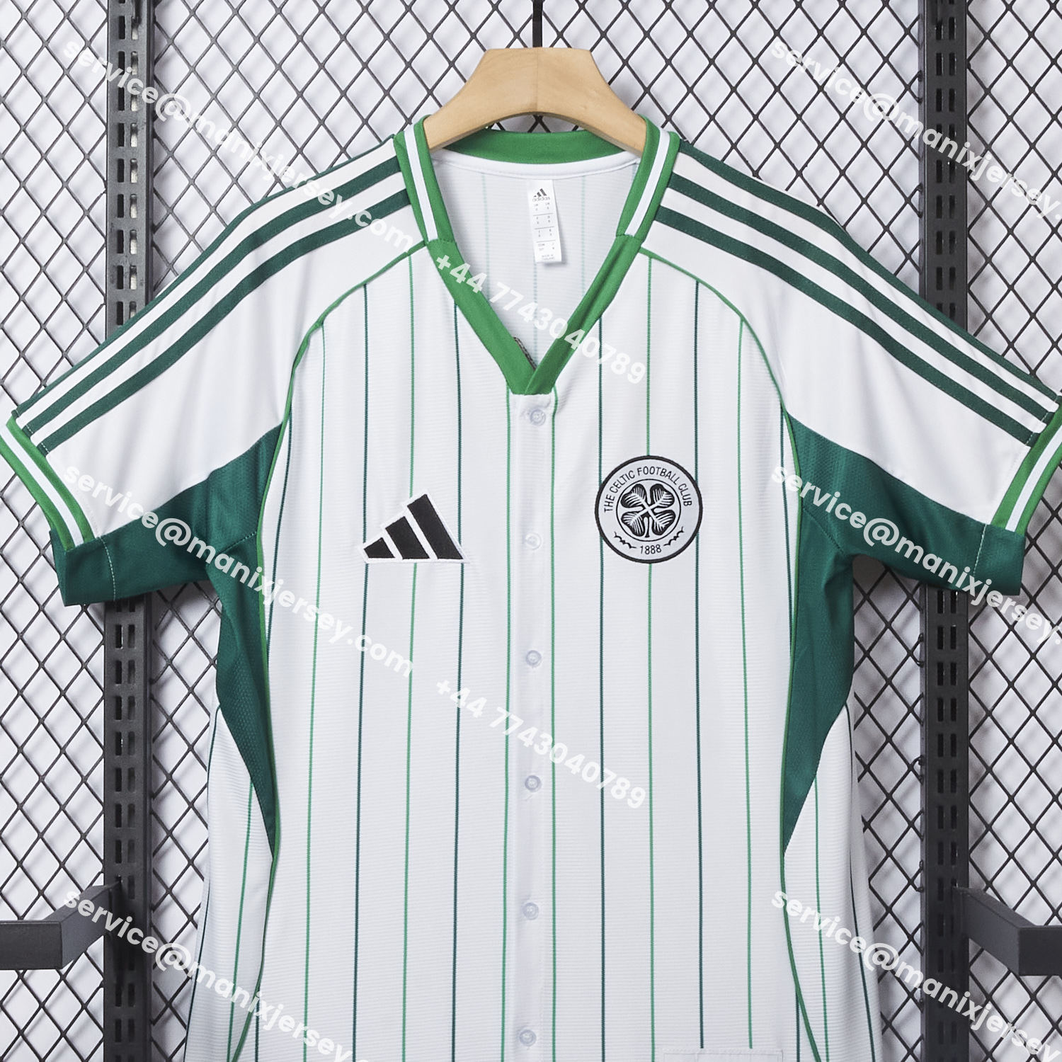 ManixJersey.com | Celtic 25-26 White Baseball Jersey -Customize Name, Number and Patch | Worldwide Shipping