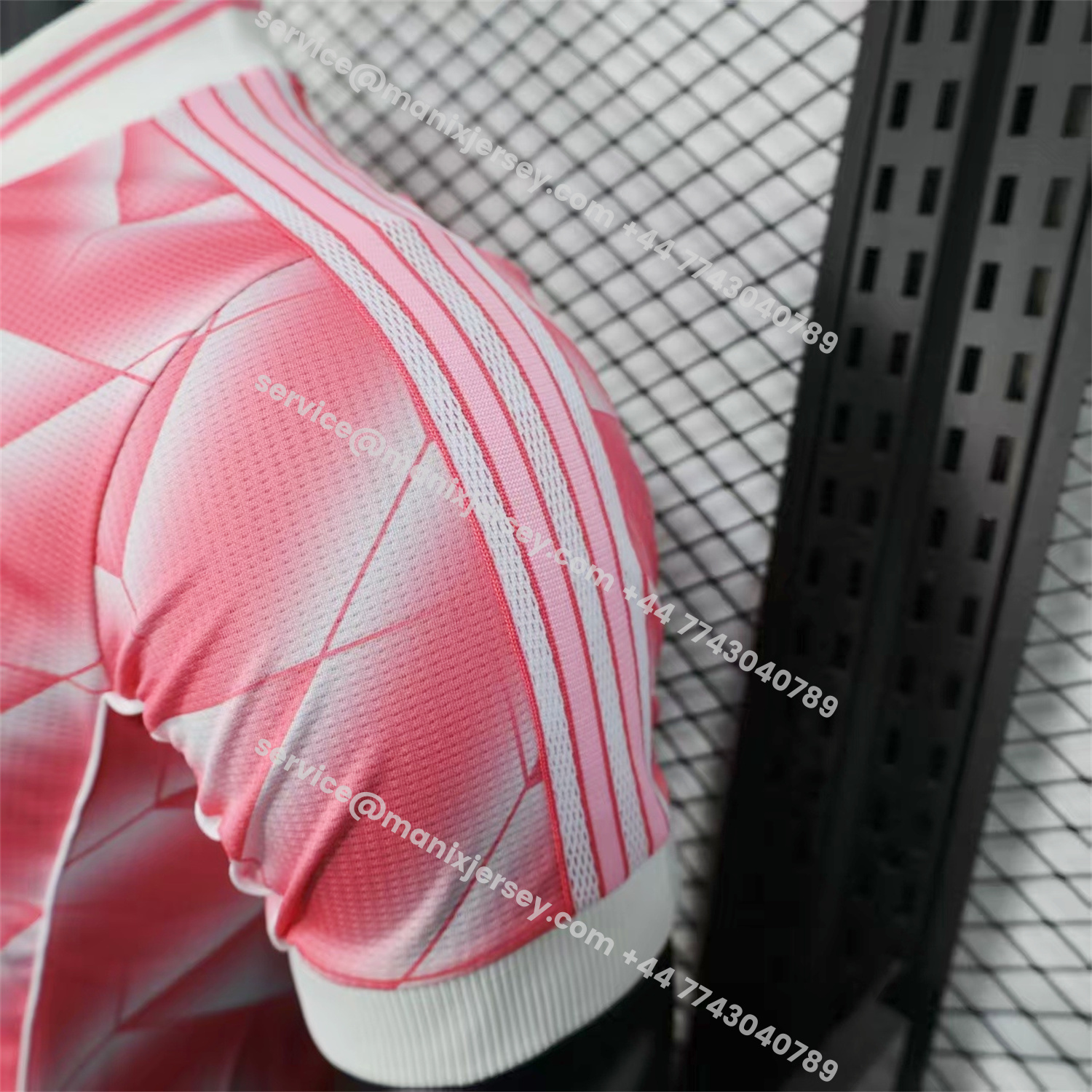 ManixJersey.com | Real Madrid 25-26 Refracted Pink Light White Special Jersey - Player Version -Customize Name, Number and Patch | Worldwide Shipping