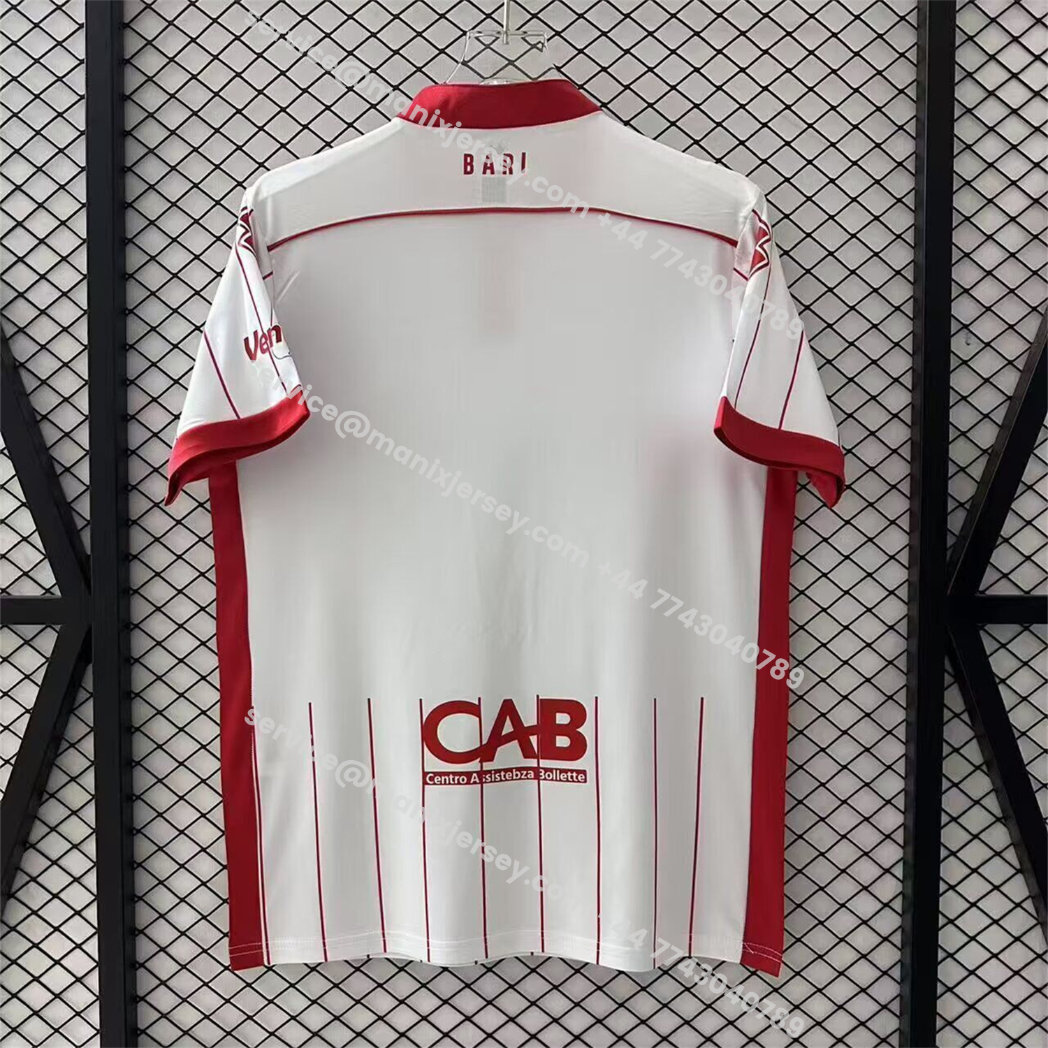 ManixJersey.com | SSC Bari 25-26 Home White Jersey - Fans Version -Customize Name, Number and Patch | Worldwide Shipping