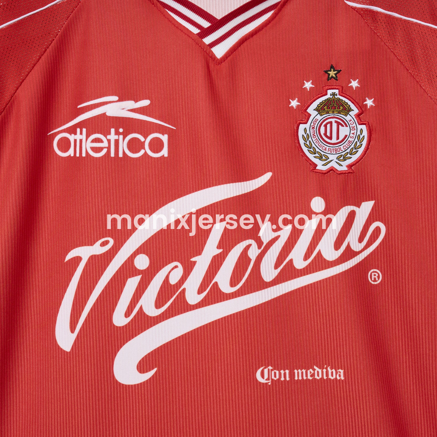ManixJersey.com | Retro Toluca 1999-00 Home Jersey -Customize Name, Number and Patch | Worldwide Shipping