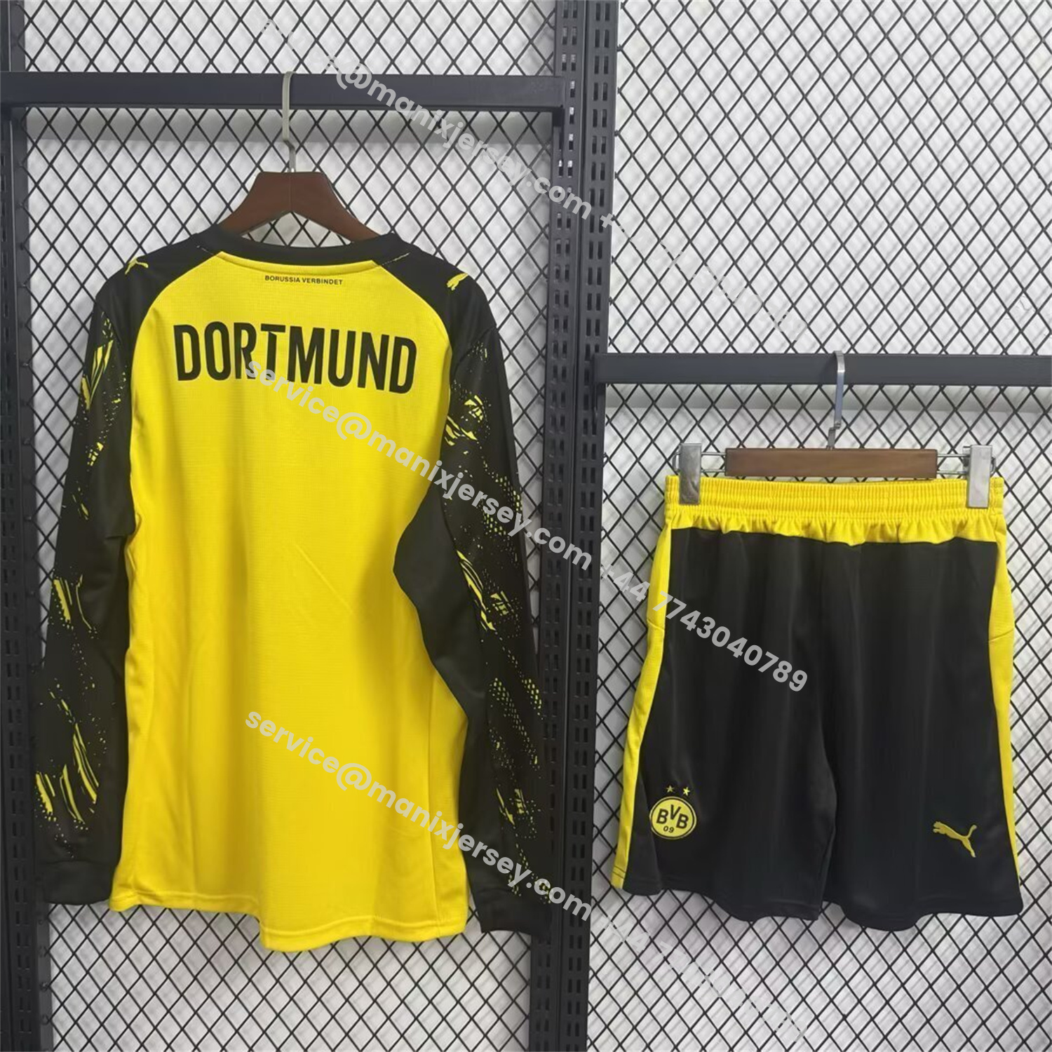 ManixJersey.com | Dortmund 25-26 Home Long Sleeves Kids Kit -Customize Name, Number and Patch | Worldwide Shipping