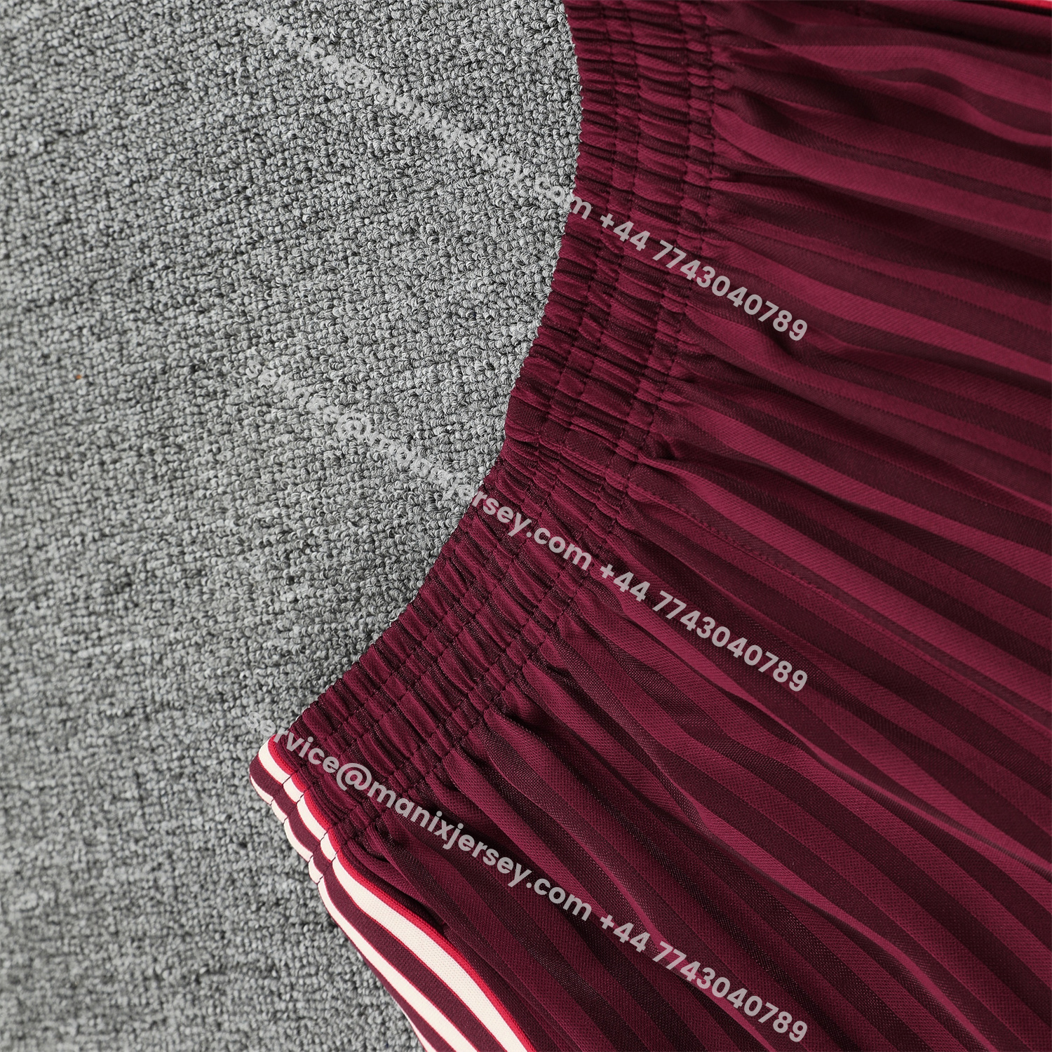 ManixJersey.com | Bayern Munich 25-26 Short-Sleeve Training Set - Wine Red Lines Top & Wine Red Lines Shorts -Customize Name, Number and Patch | Worldwide Shipping