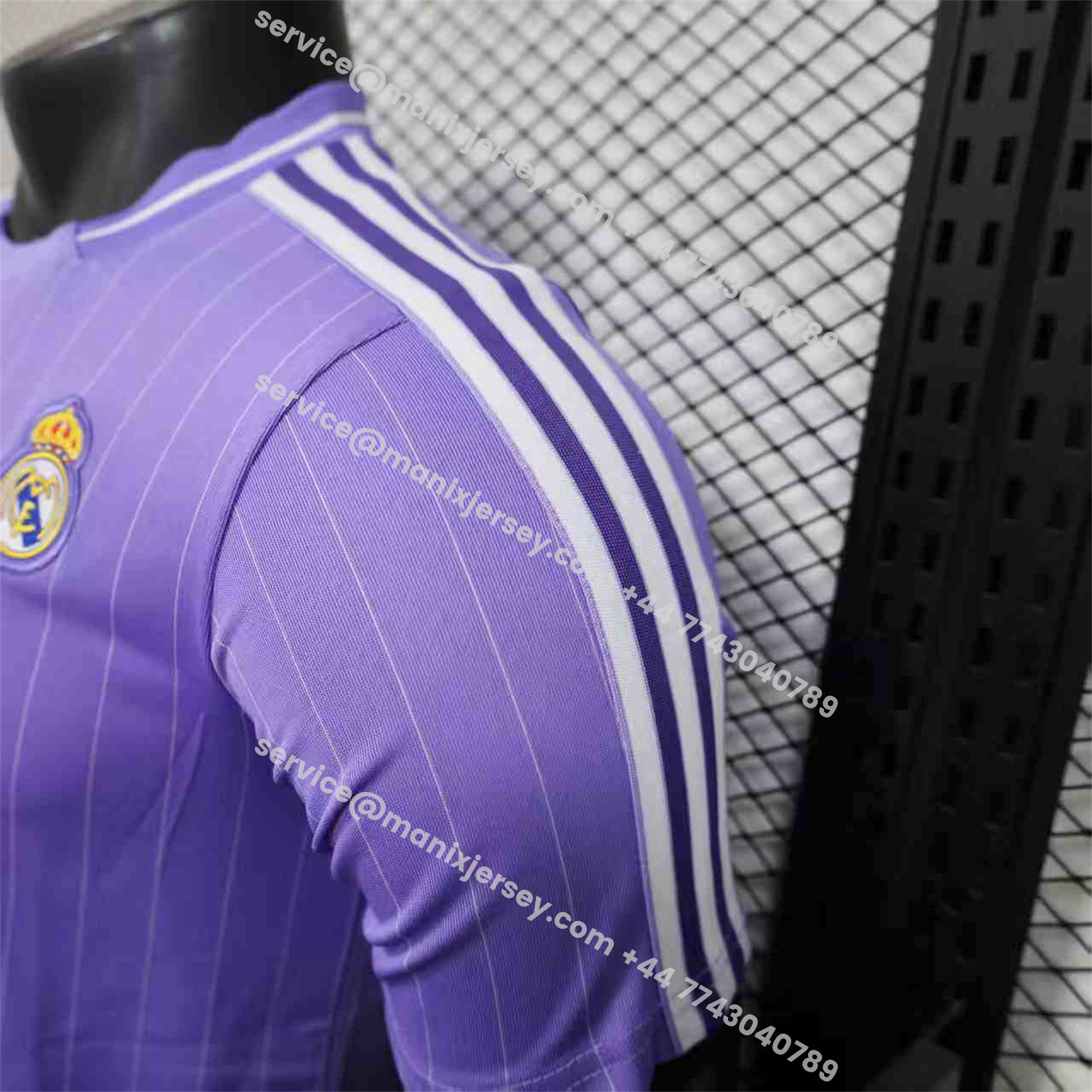 ManixJersey.com | Real Madrid 25-26 Icon Range Trefoil Light Purple Travel Jersey - Player Version -Customize Name, Number and Patch | Worldwide Shipping