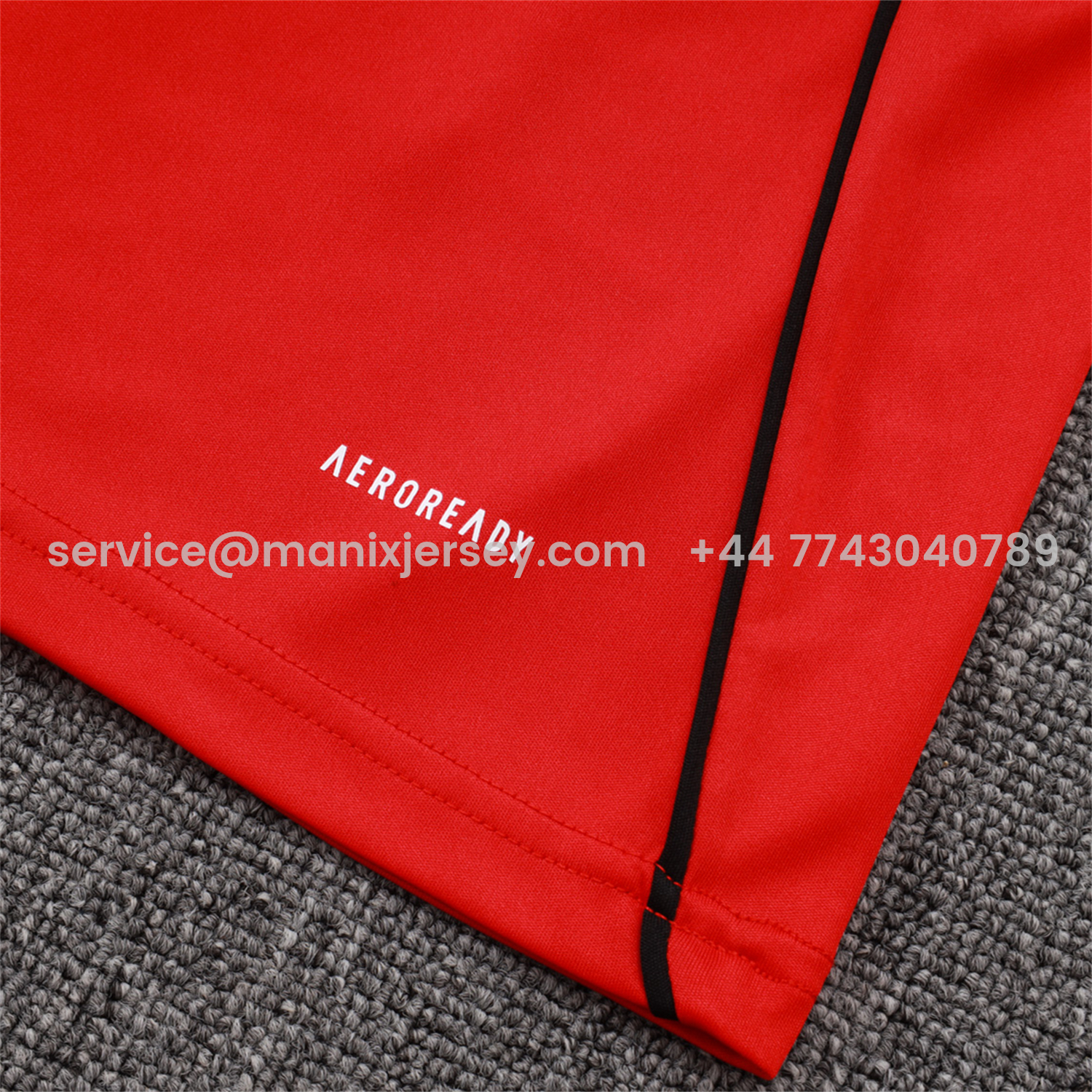 ManixJersey.com | Liver.pool 25-26 Vest Training Set - Red Vest & Black Shorts -Customize Name, Number and Patch | Worldwide Shipping