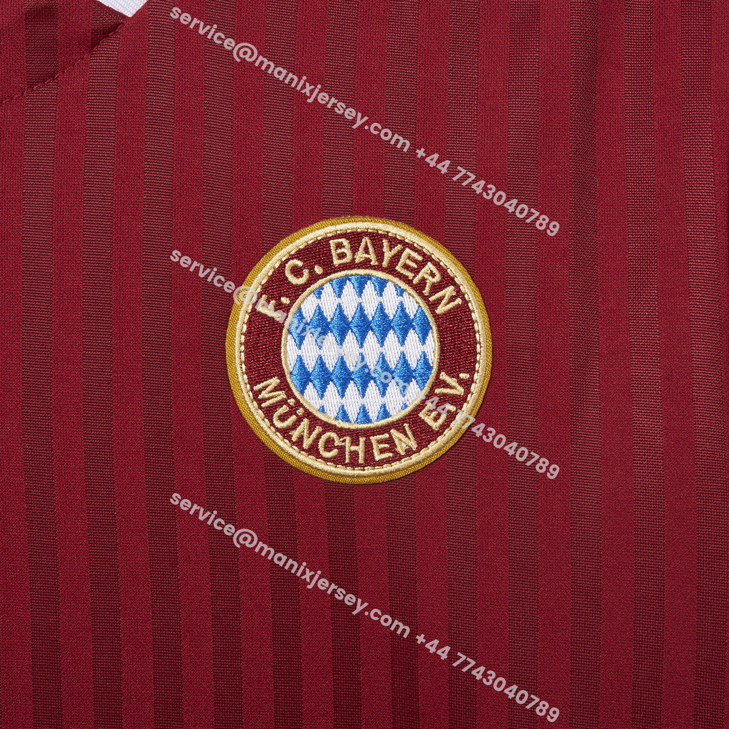ManixJersey.com | Bayern Munich 25-26 Trefoil Wine Red Travel Jersey - Fans Version -Customize Name, Number and Patch | Worldwide Shipping