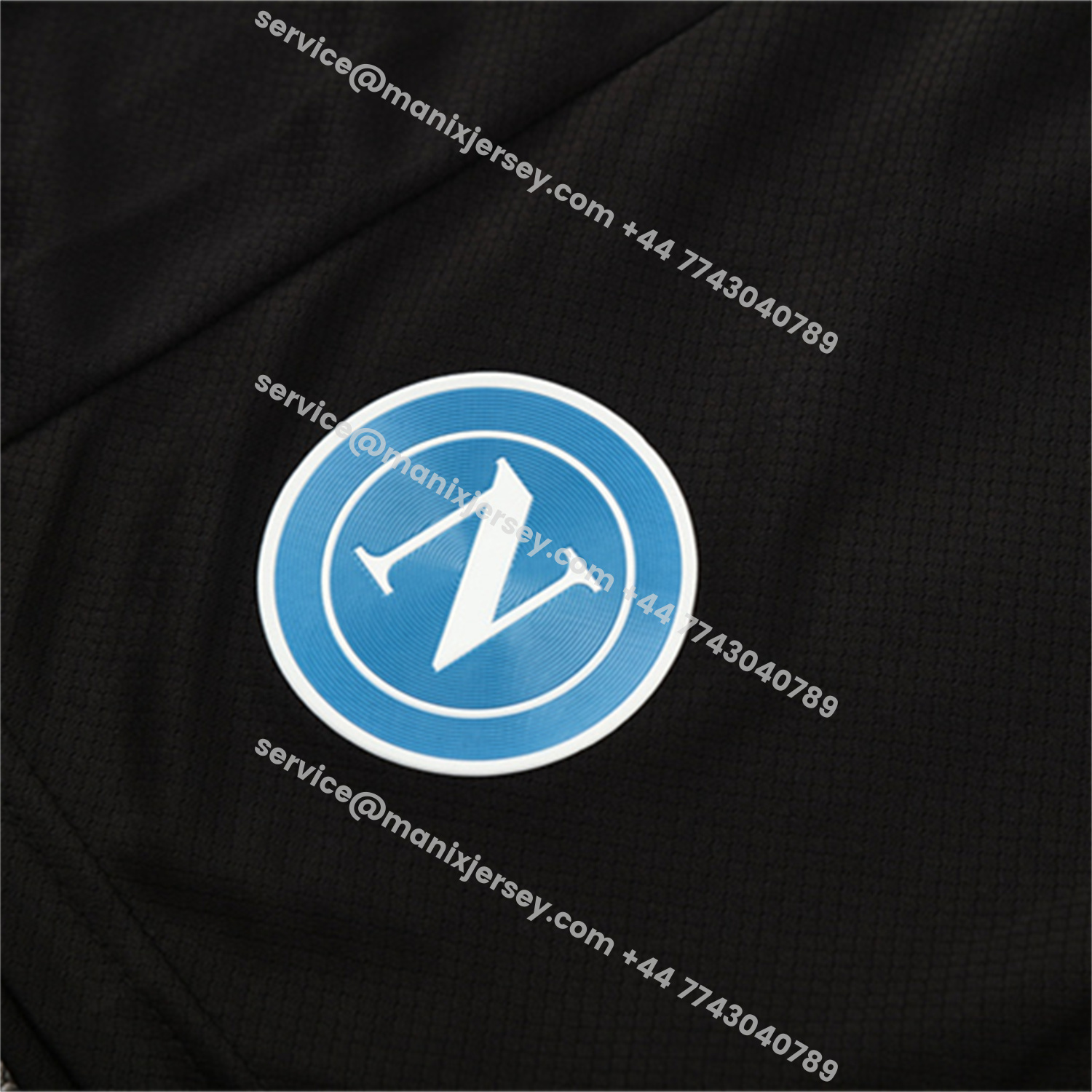 ManixJersey.com | Napoli 25-26 Short-Sleeve Training Set - Gray Mecha Top & Black Shorts -Customize Name, Number and Patch | Worldwide Shipping