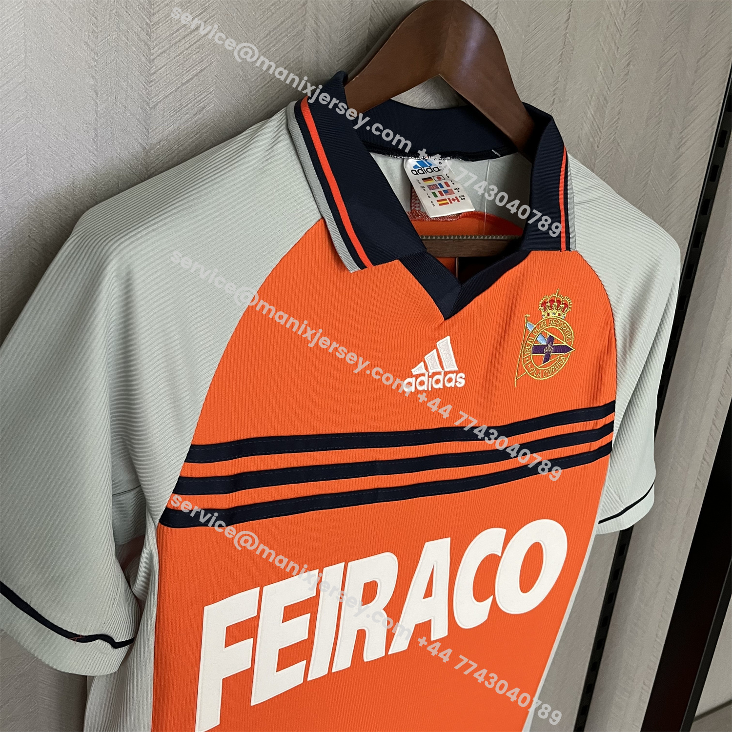 ManixJersey.com | Retro Deportivo de La Coruña 1998-99 Third Jersey -Customize Name, Number and Patch | Worldwide Shipping