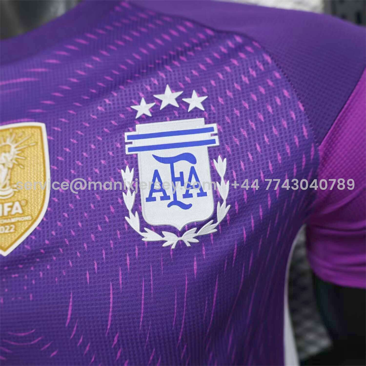 ManixJersey.com | Argentina 25-26 Purple Goalkeeper Jersey - Player Version -Customize Name, Number and Patch | Worldwide Shipping