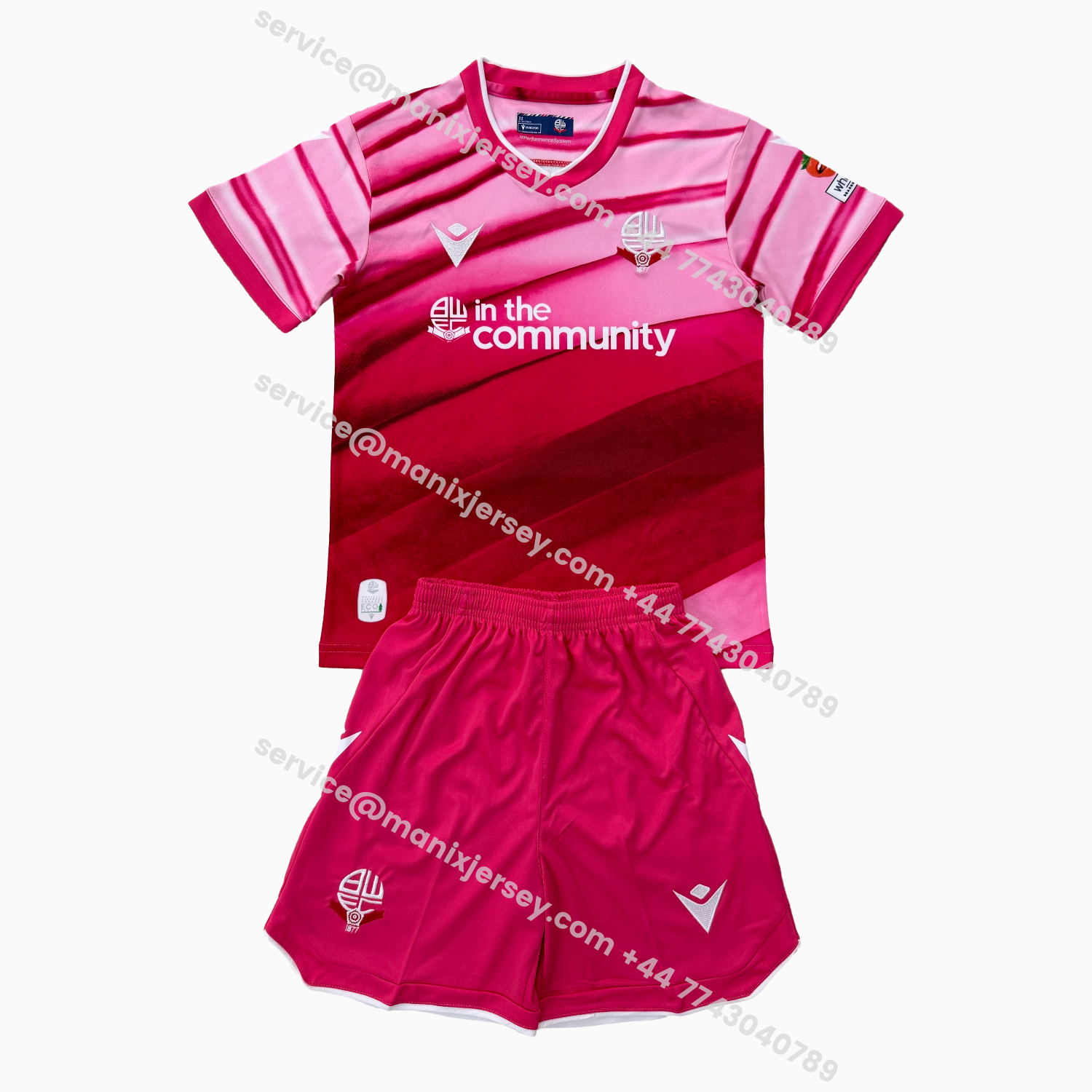 ManixJersey.com | Bolton Wanderers 25-26 Third Men's Adult Jersey Set - Fans Version -Customize Name, Number and Patch | Worldwide Shipping