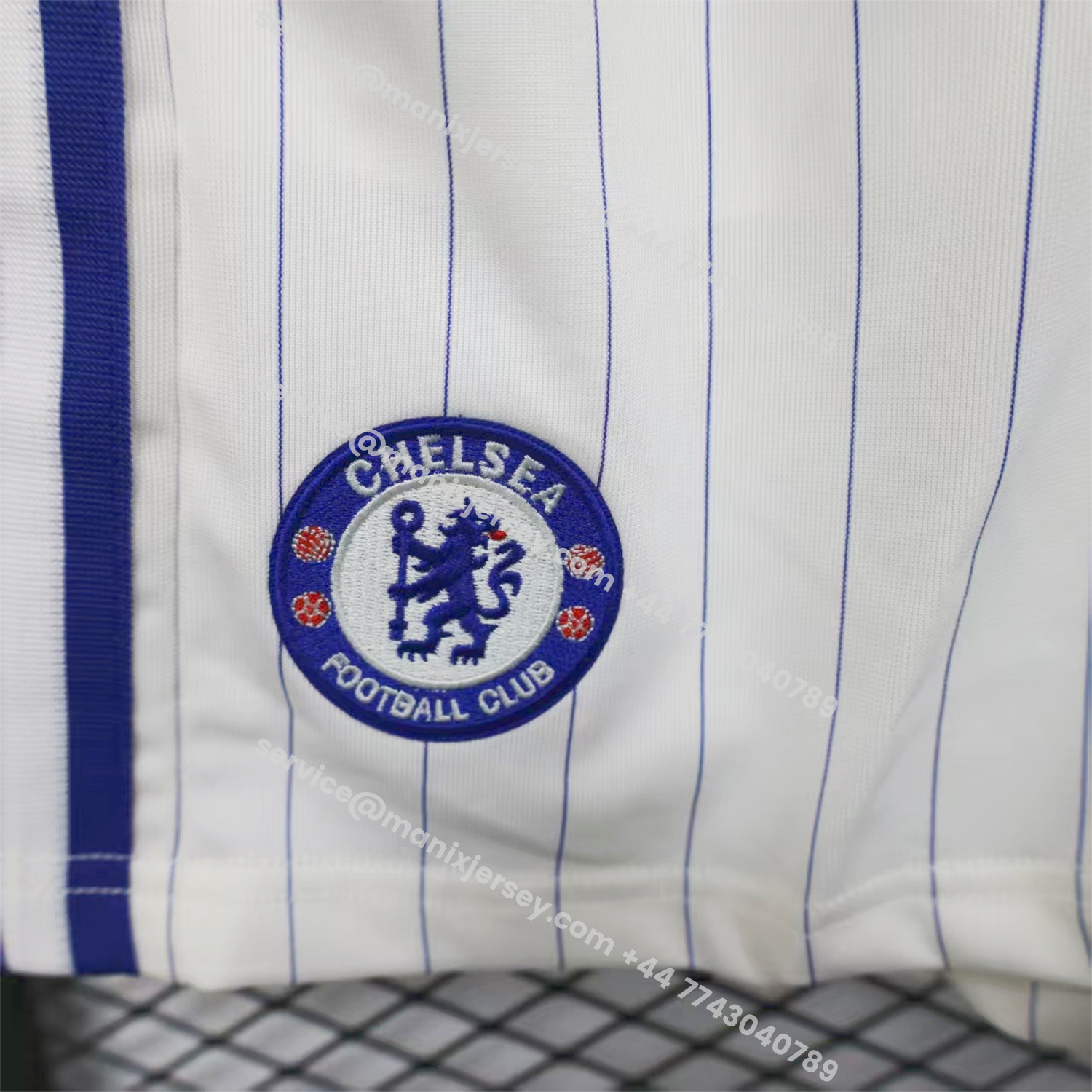 ManixJersey.com | C.H.E.L.S.E.A 25-26 Trefoil White Travel Shorts - Player Version -Customize Name, Number and Patch | Worldwide Shipping