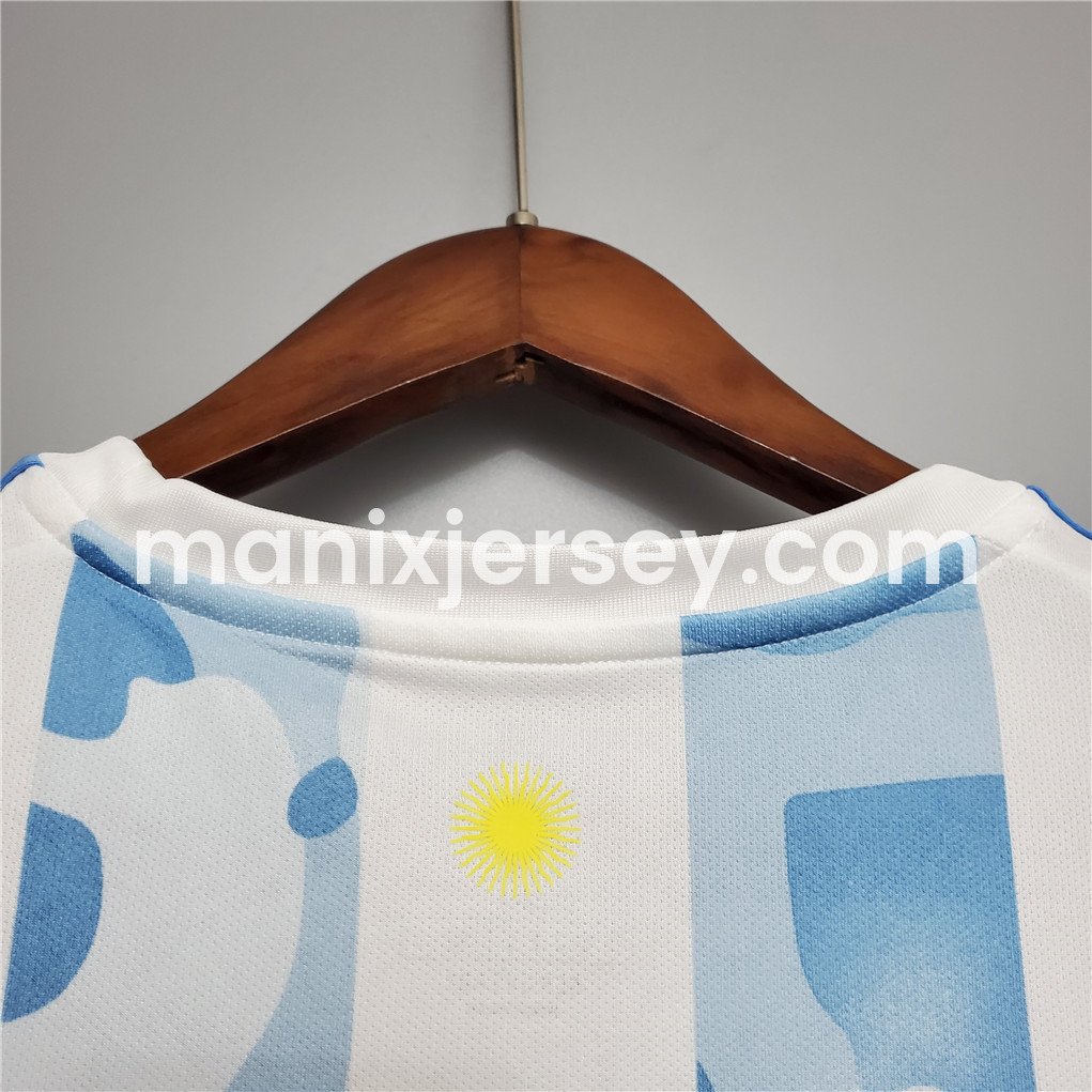 ManixJersey.com | Retro Argentina 2021 Home Stadium Jersey -Customize Name, Number and Patch | Worldwide Shipping