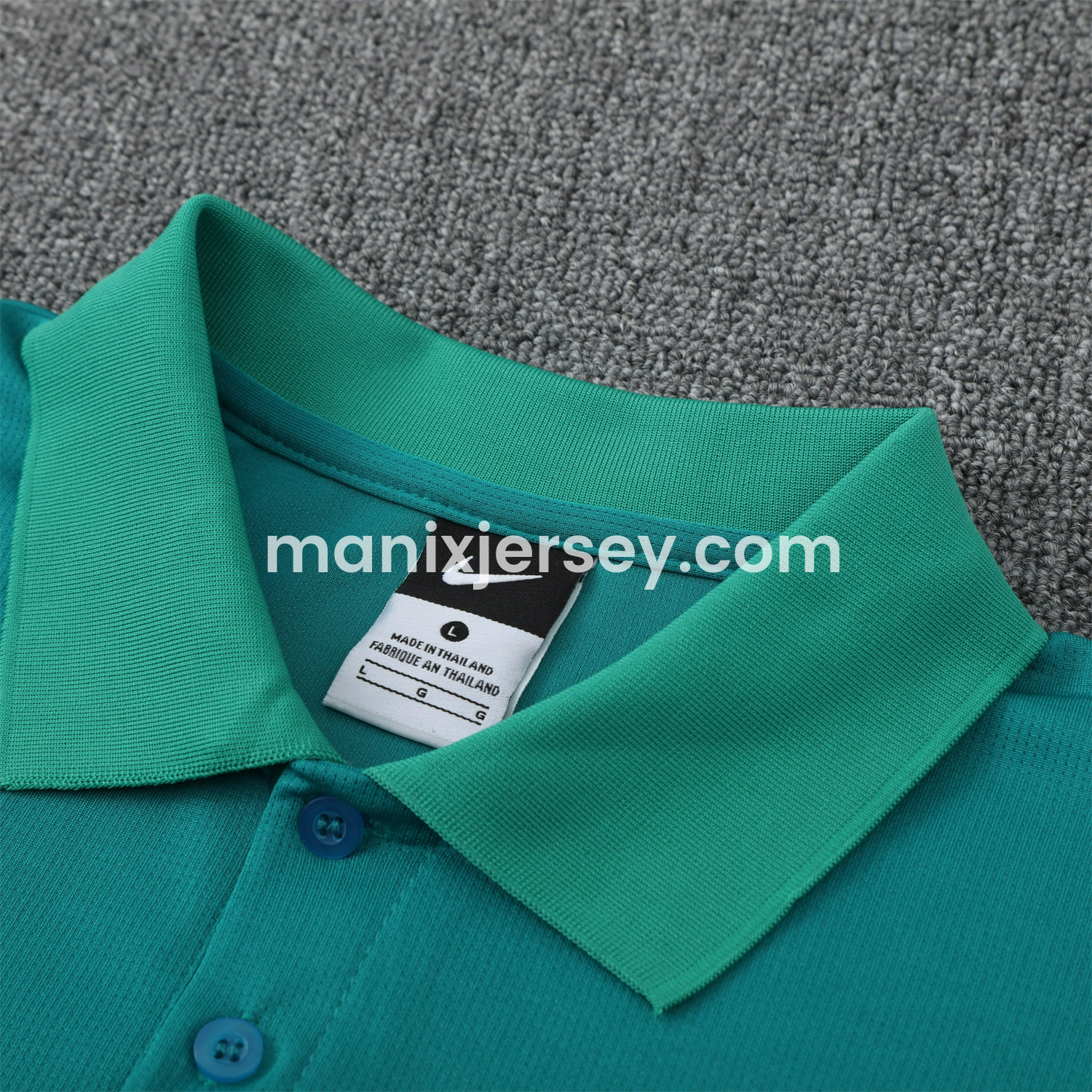 ManixJersey.com | Portugal 25-26 POLO Short-Sleeve Training Set - Blue Green Top and Pants -Customize Name, Number and Patch | Worldwide Shipping