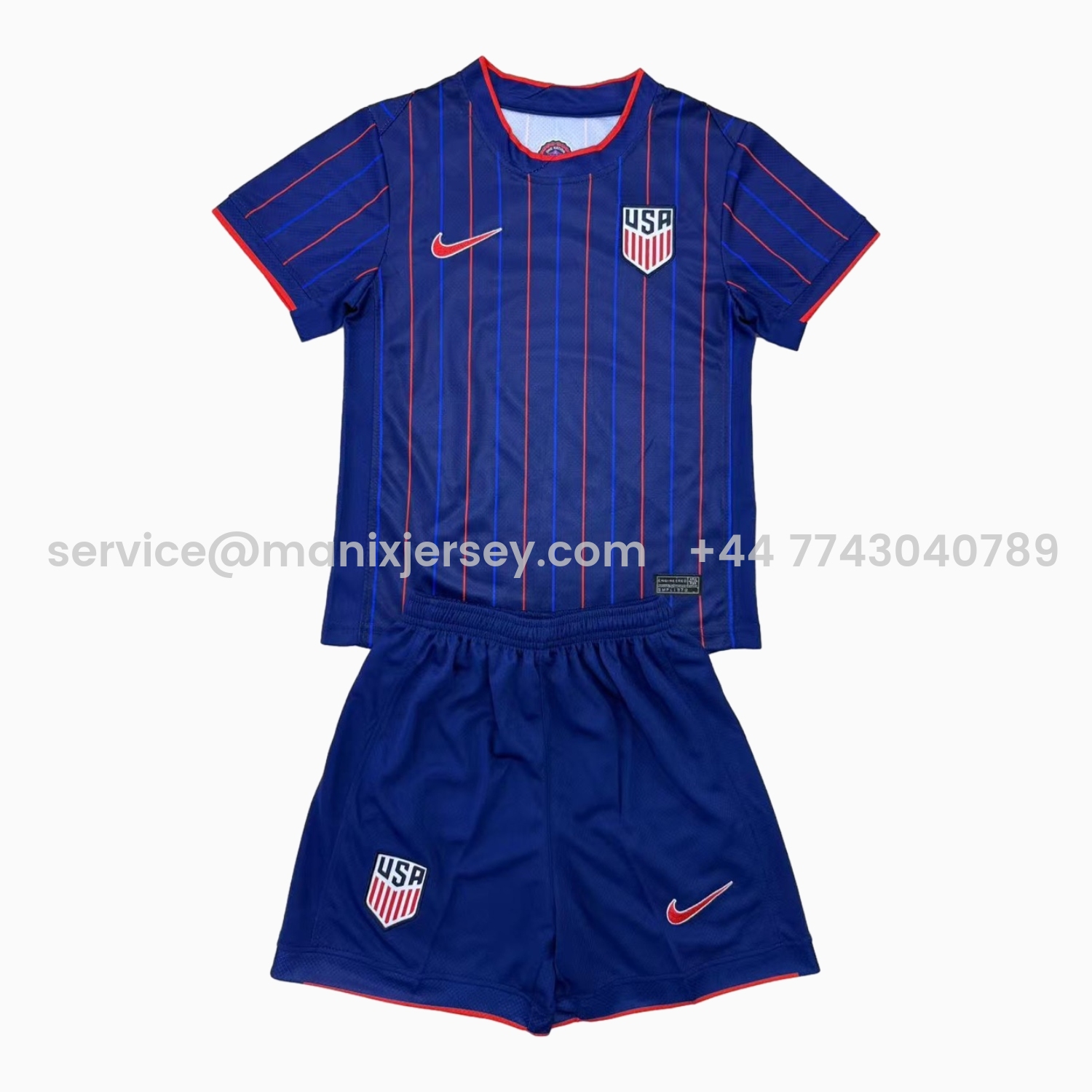 ManixJersey.com | United States USA 25-26 Away Deep Blue Men's Adult Jersey Set - Fans Version -Customize Name, Number and Patch | Worldwide Shipping