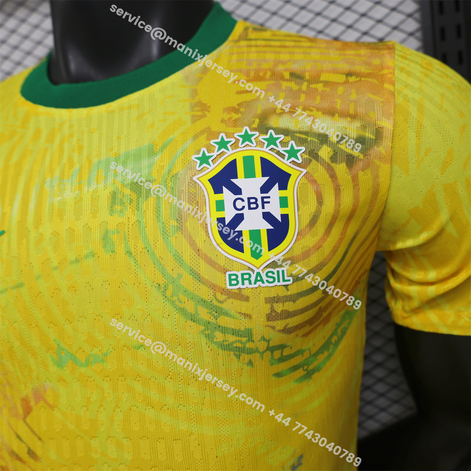 Brazil 2026 Yellow Waves Special Jersey - Player Version:football jersey mysite: unitedjerseyfootball 邓江浪:football