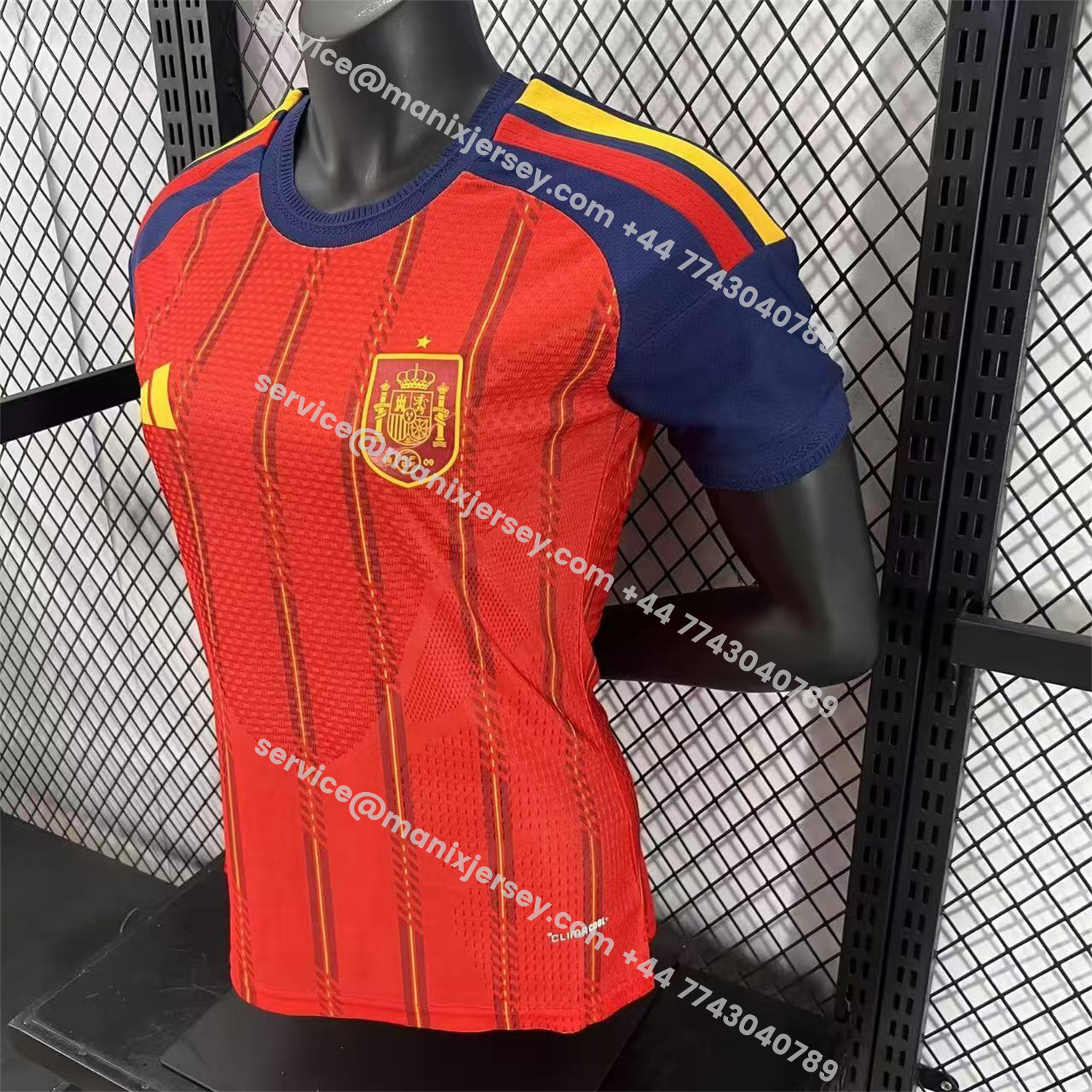ManixJersey.com | Women's Spain 2026 Home Jersey - Player Version -Customize Name, Number and Patch | Worldwide Shipping