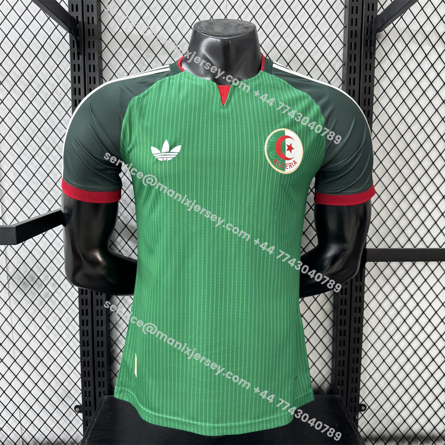 ManixJersey.com | Algeria 2026 Away Green Jersey - Player Version -Customize Name, Number and Patch | Worldwide Shipping
